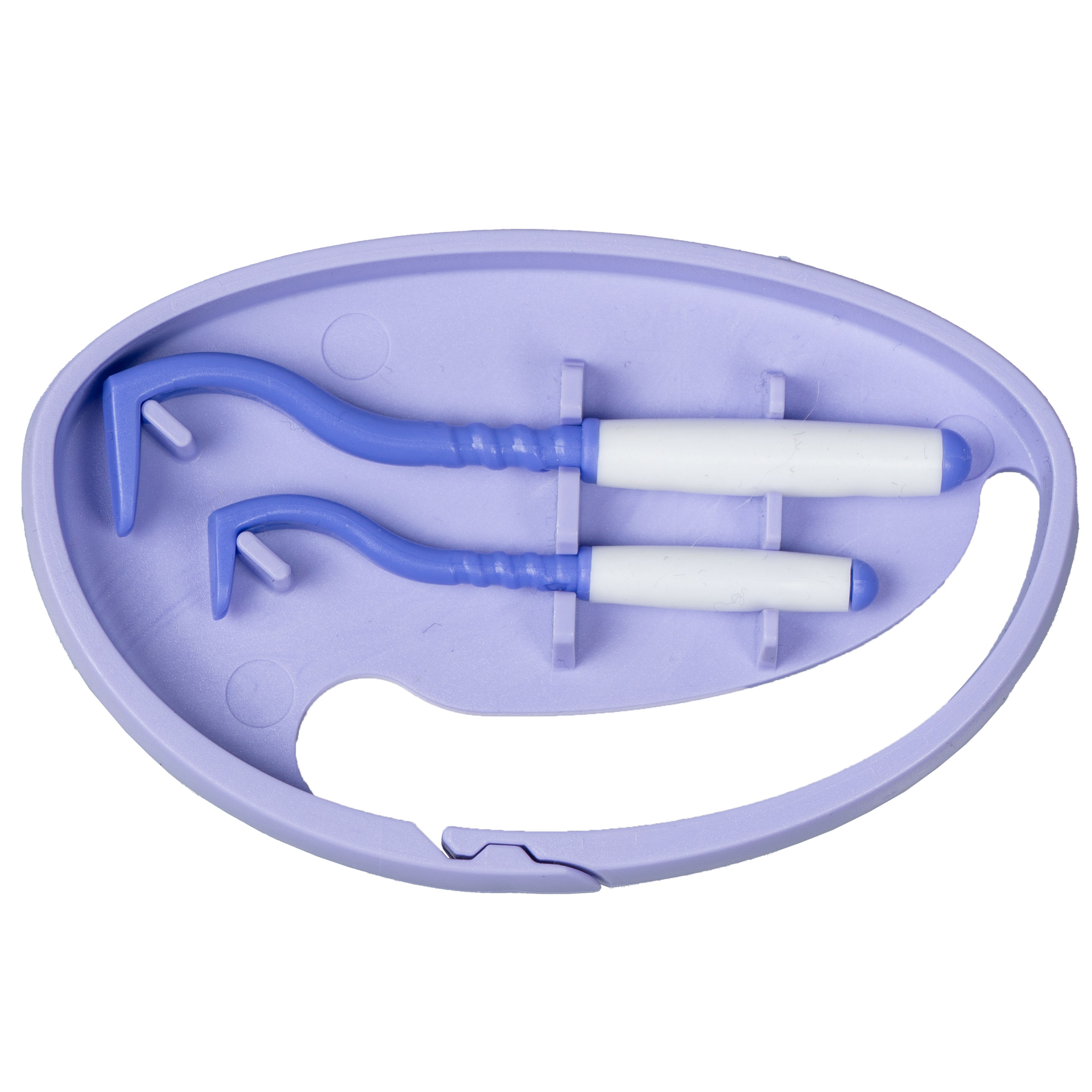 Kleszczołapki przyrząd do usuwania kleszczy Tick Twister Clipbox z brelokiem, fioletowe 2 szt.