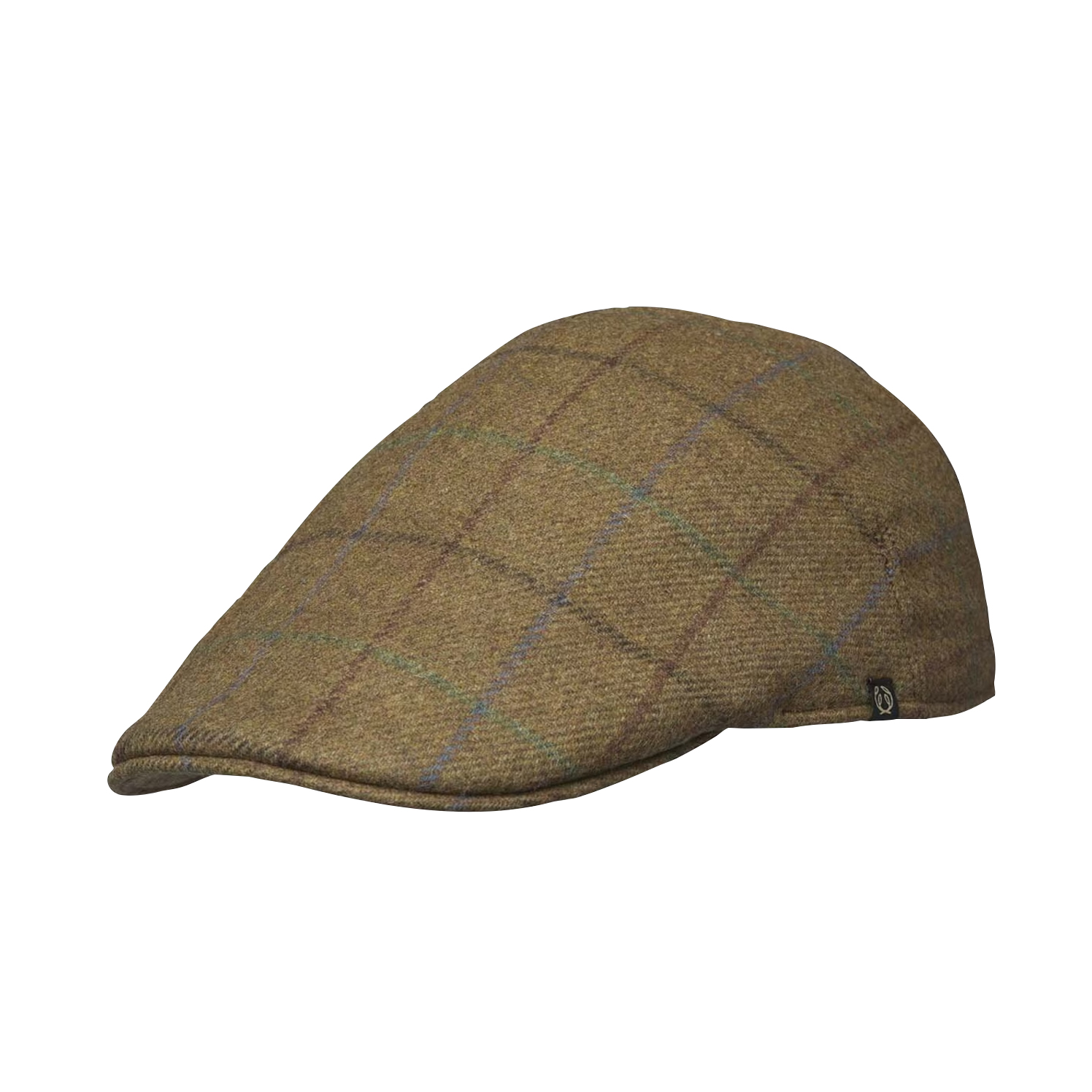 Kaszkiet męski Chevalier Dalton Tweed Sixpence Cap Oak Brown Checked