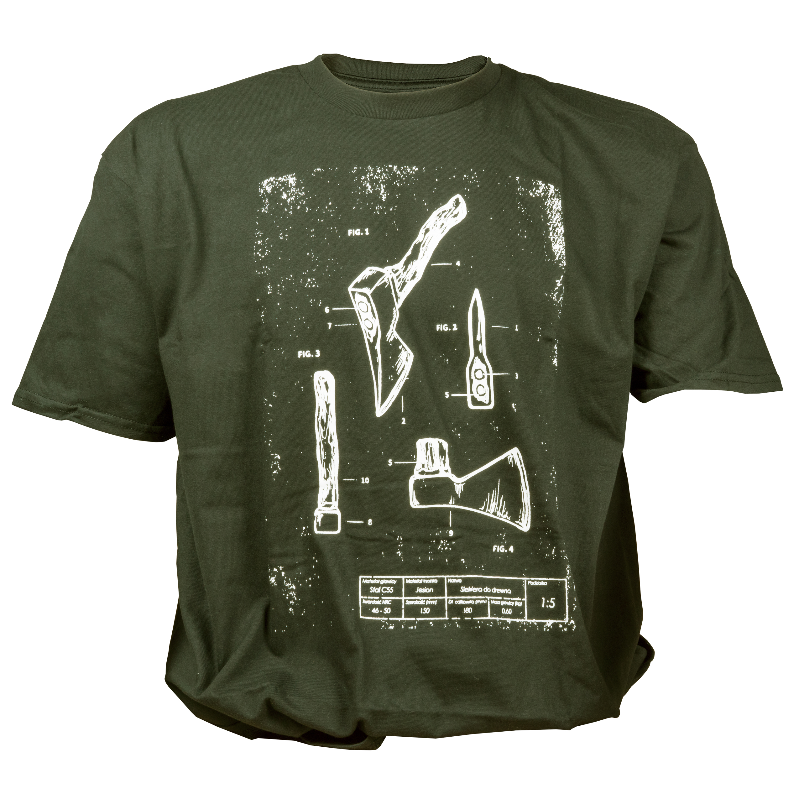 Koszulka męska TigerWood Tech-Axe zielona