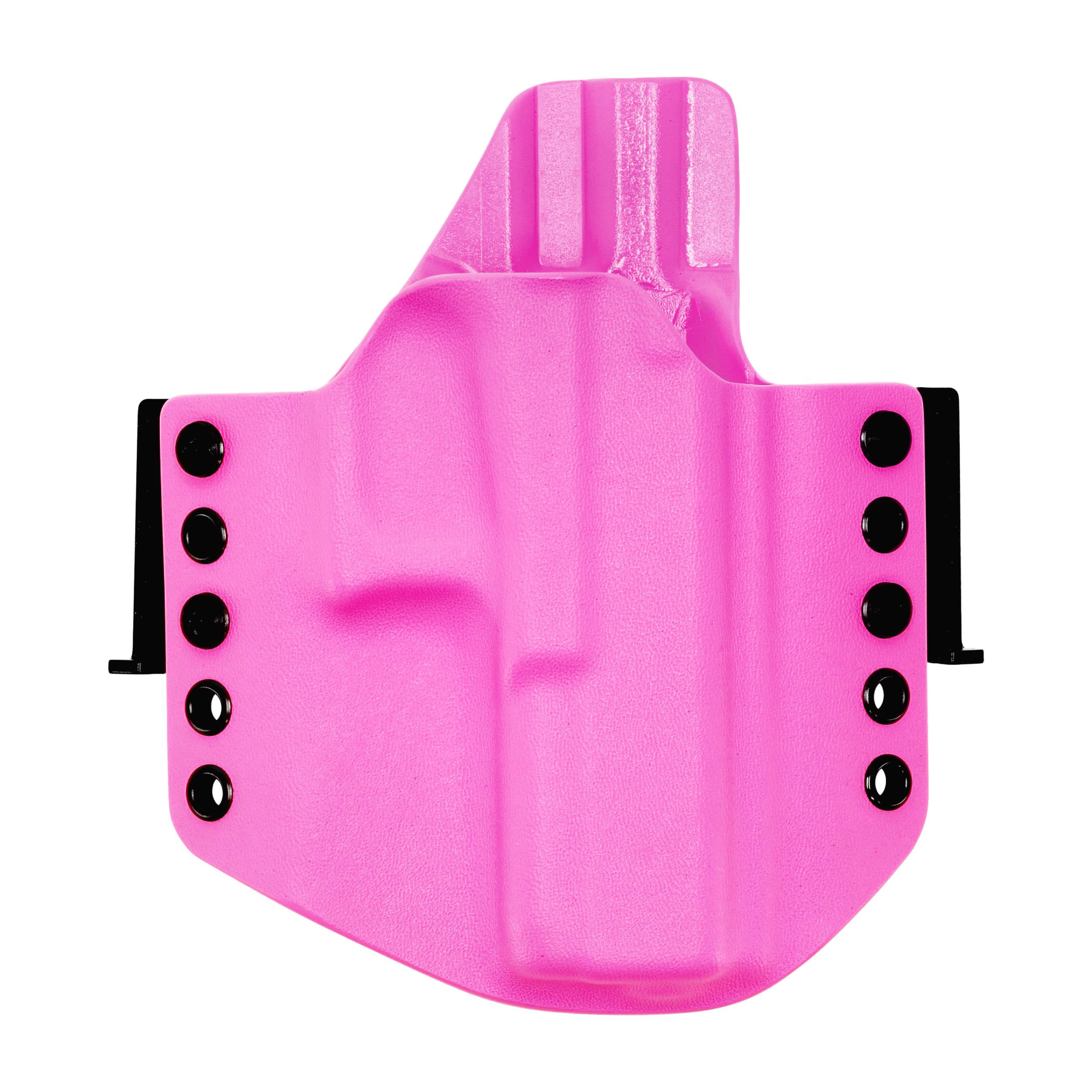 Kabura RH Holsters OWB do Glock 17 / 22 / 31, 1/2 sweatguard, speedloops 40 mm, prawa, różowa