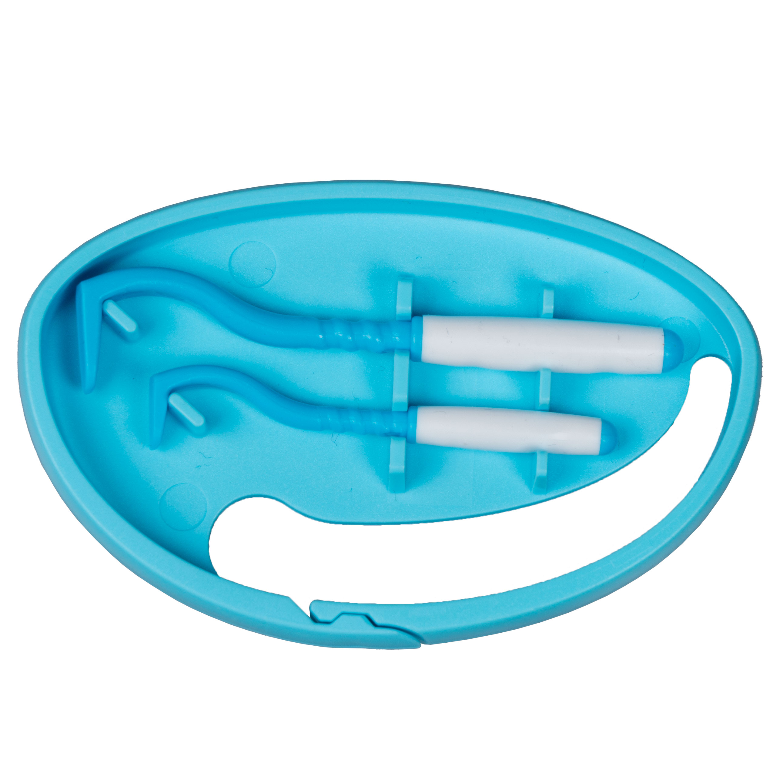 Kleszczołapki przyrząd do usuwania kleszczy Tick Twister Clipbox z brelokiem, niebieskie 2 szt.