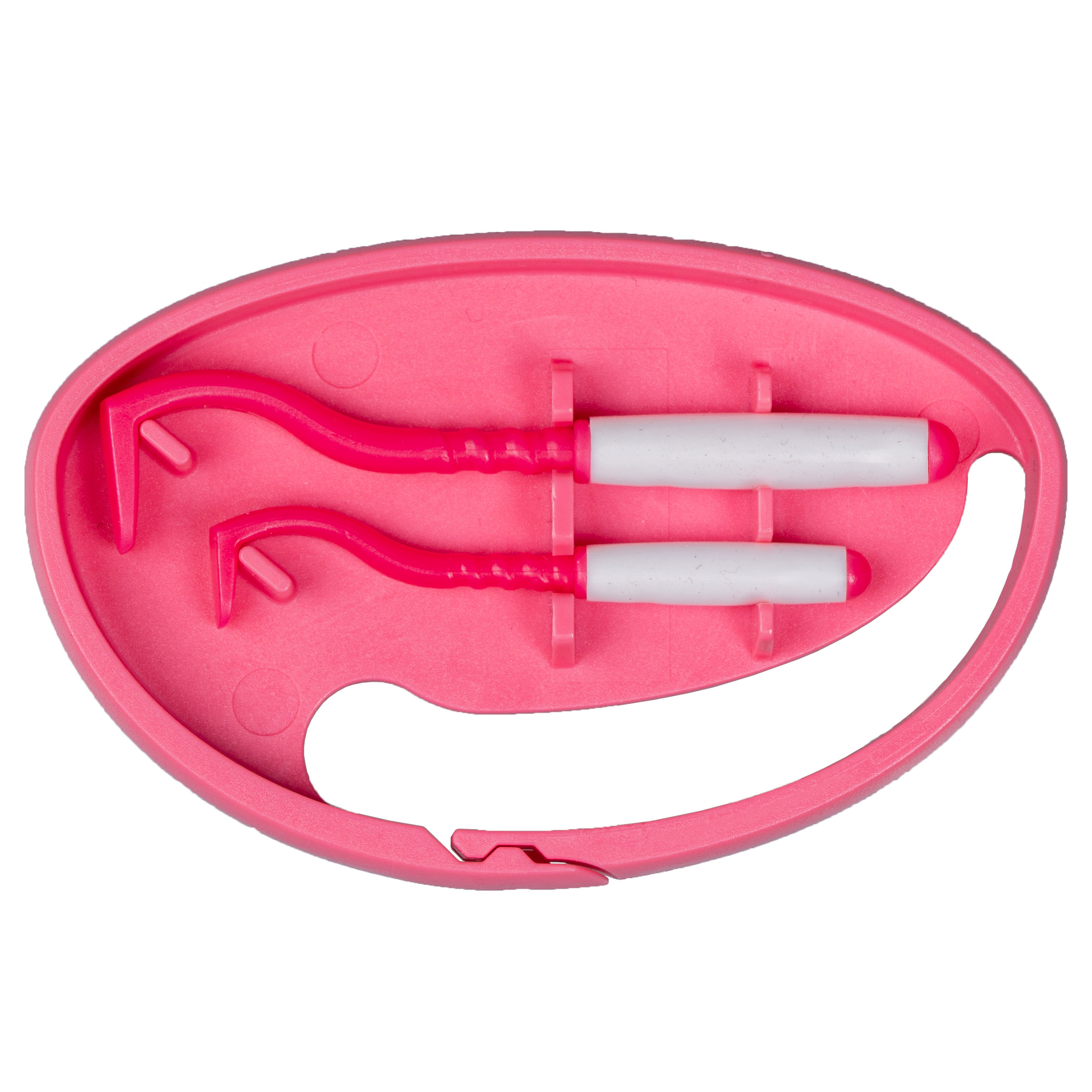 Kleszczołapki przyrząd do usuwania kleszczy Tick Twister Clipbox z brelokiem, różowe 2 szt.