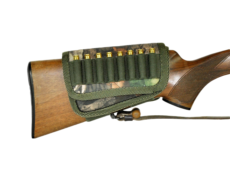 Ładownica na kolbę Forsport rozkładana 1xD kamuflaż-oliwka