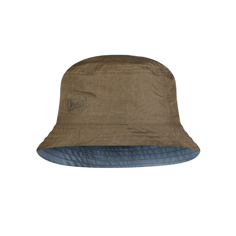 Kapelusz unisex BUFF Travel Bucket Hat Zadok niebiesko-oliwkowy