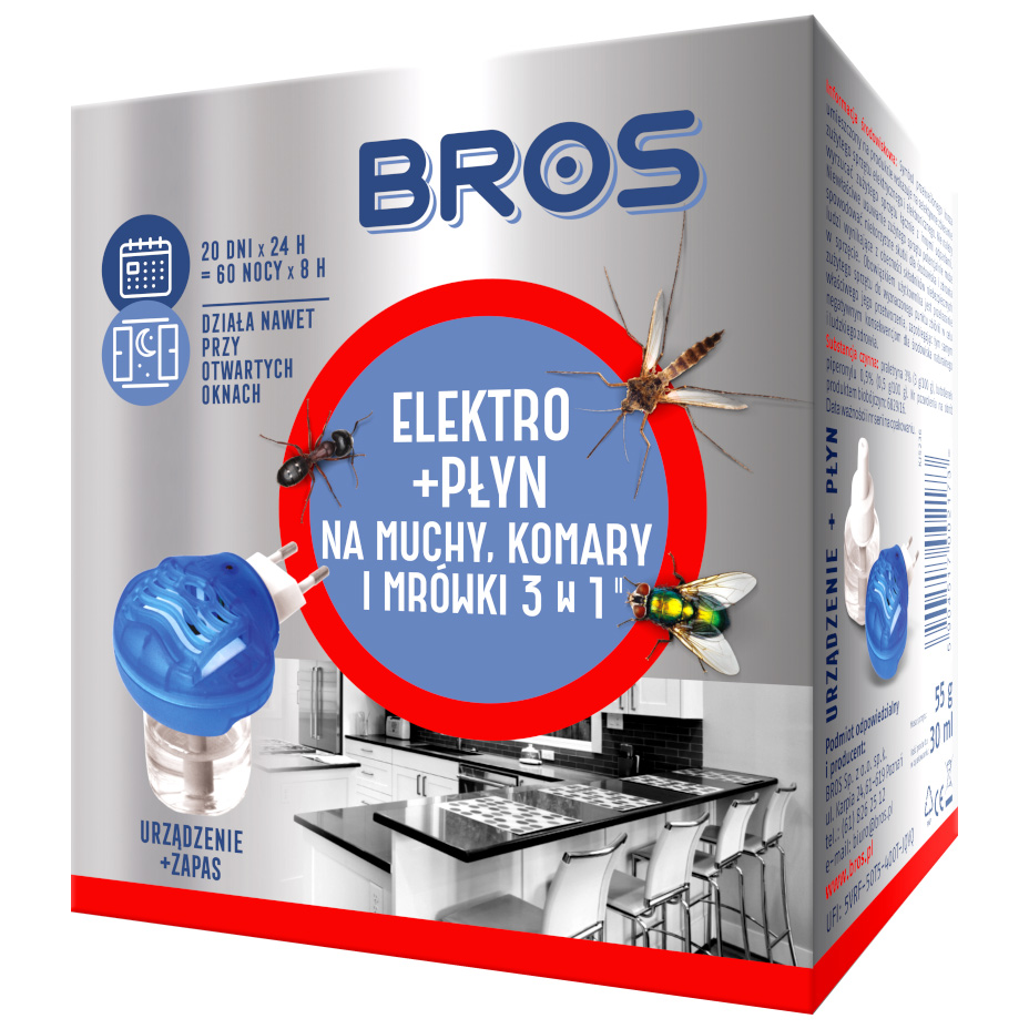 Elektro + płyn Bros na muchy komary i mrówki