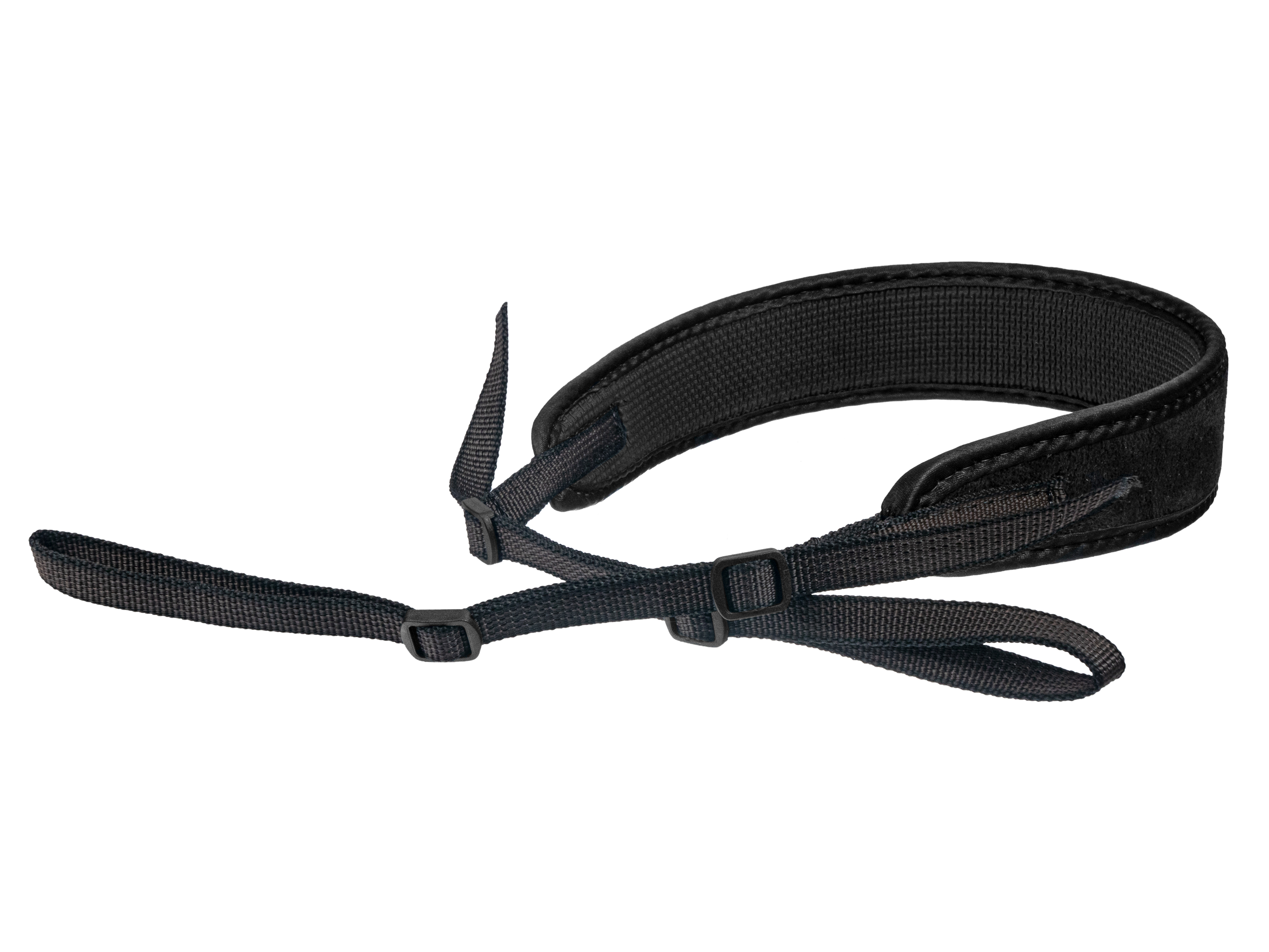 Pasek do lornetki z neoprenu prosty PLNT2 czarny
