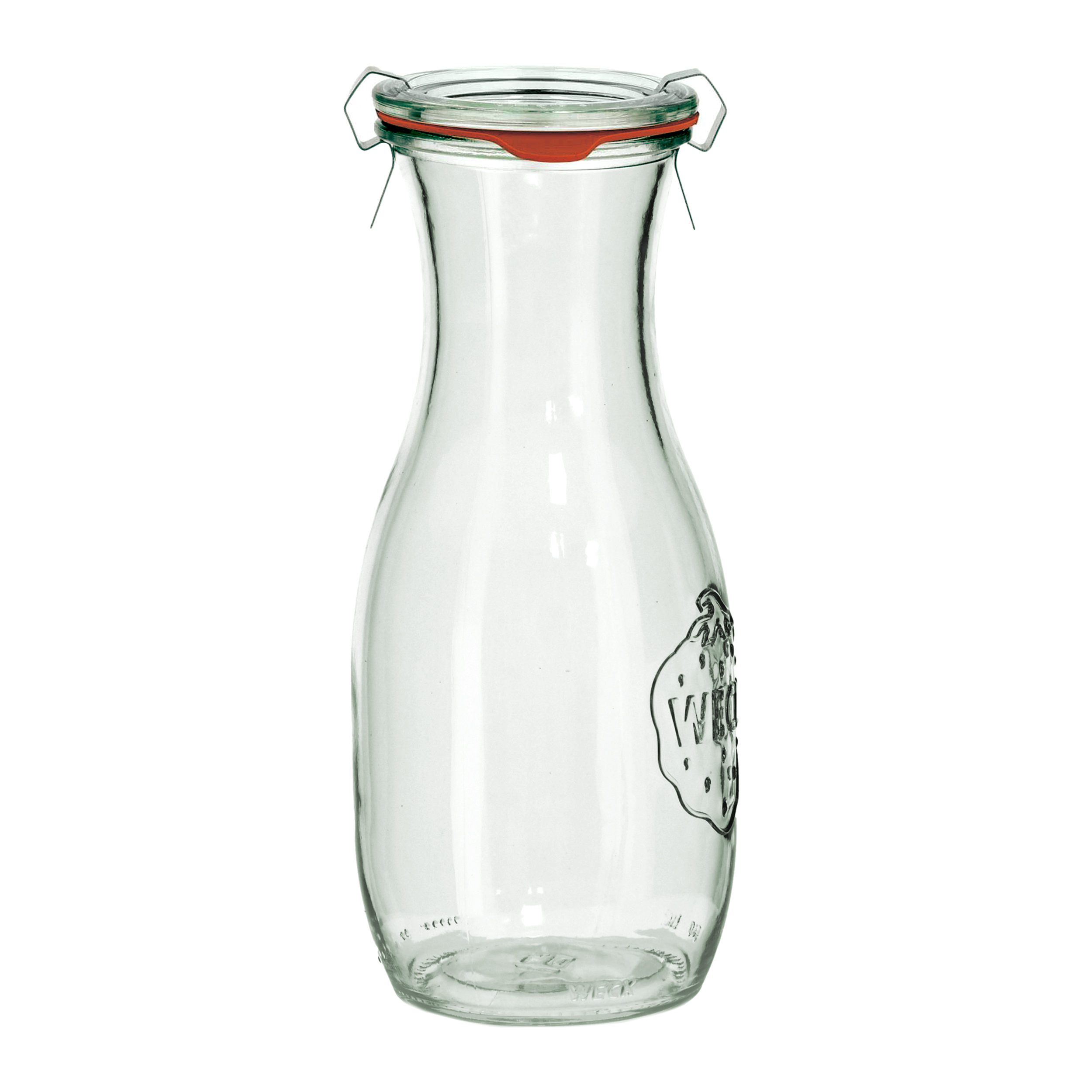 Butelka Weck Saftflasche z pokrywką, uszczelką i 2 zapinkami 530 ml 6 szt.