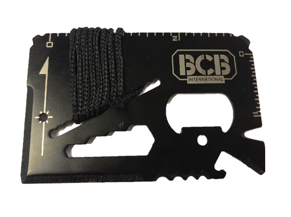 Karta survivalowa BCB Mini Work Tool Black