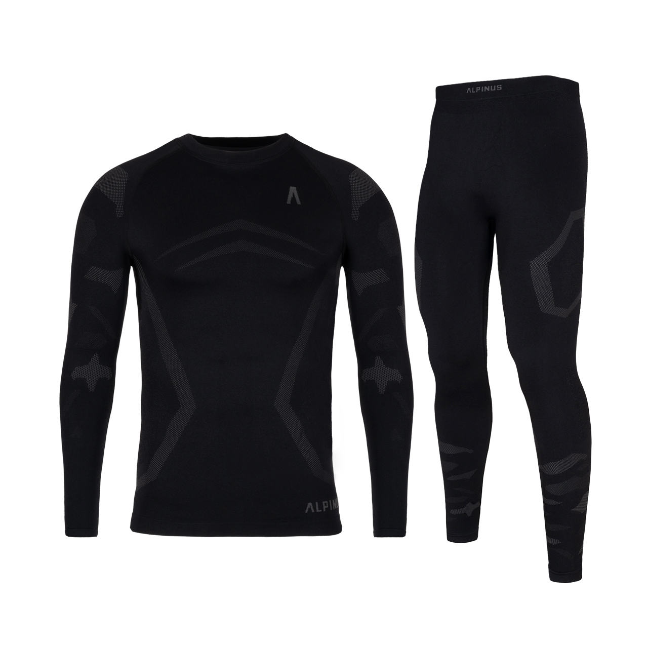 Bielizna męska Alpinus termoaktywna Idre Set czarna