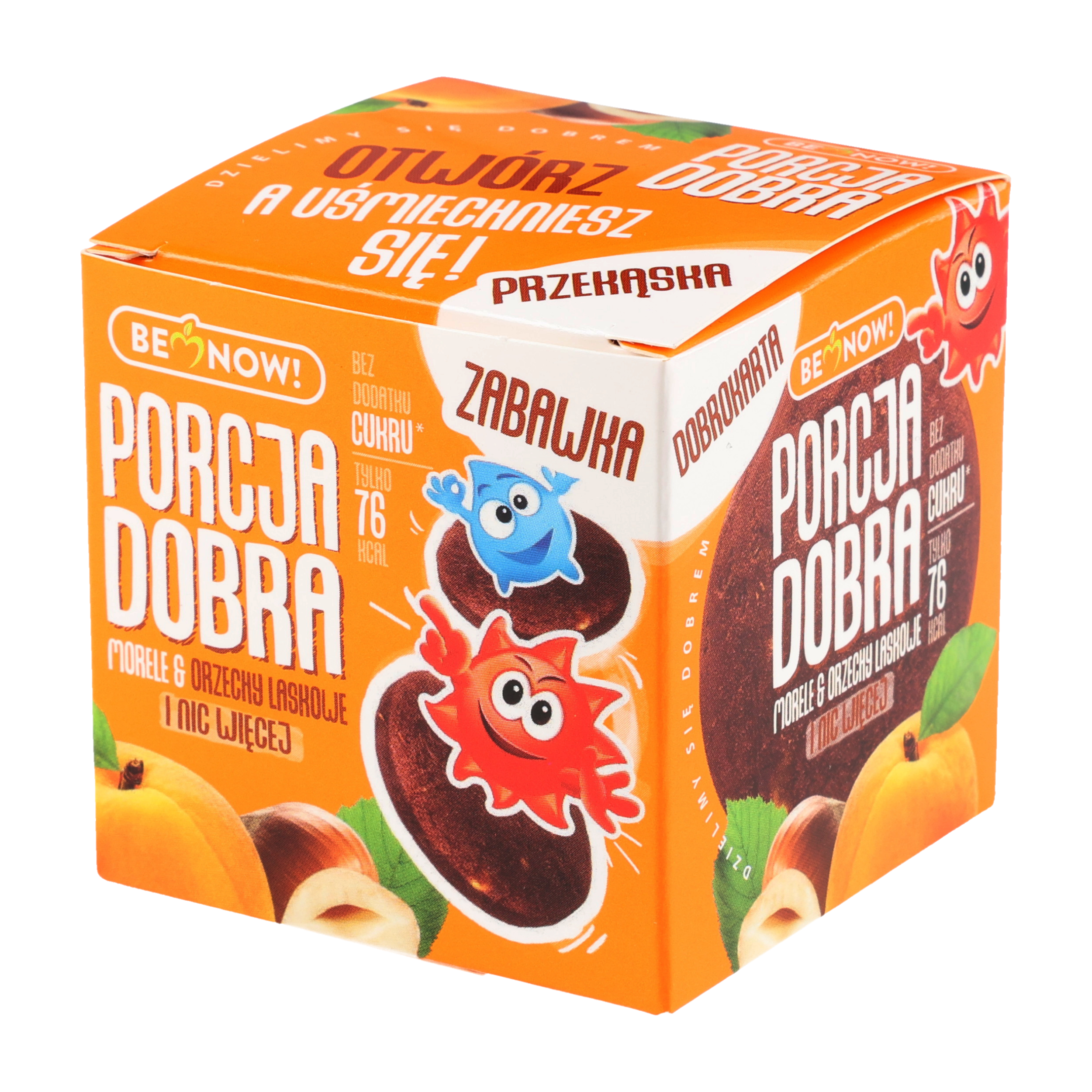 Kostka Porcja Dobra z niespodzianką morelowo-orzechowa