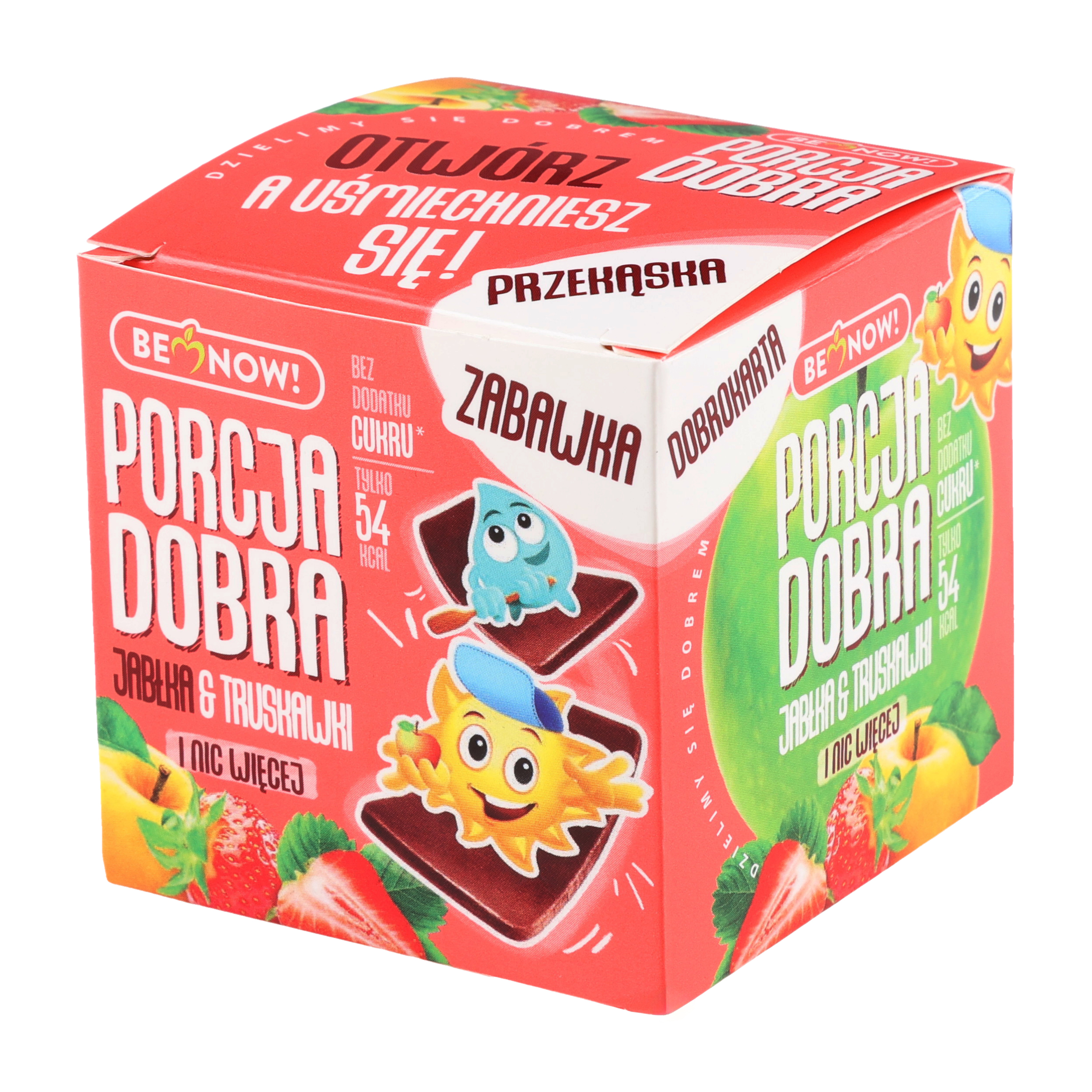 Kostka Porcja Dobra z niespodzianką jabłkowo-truskawkowa