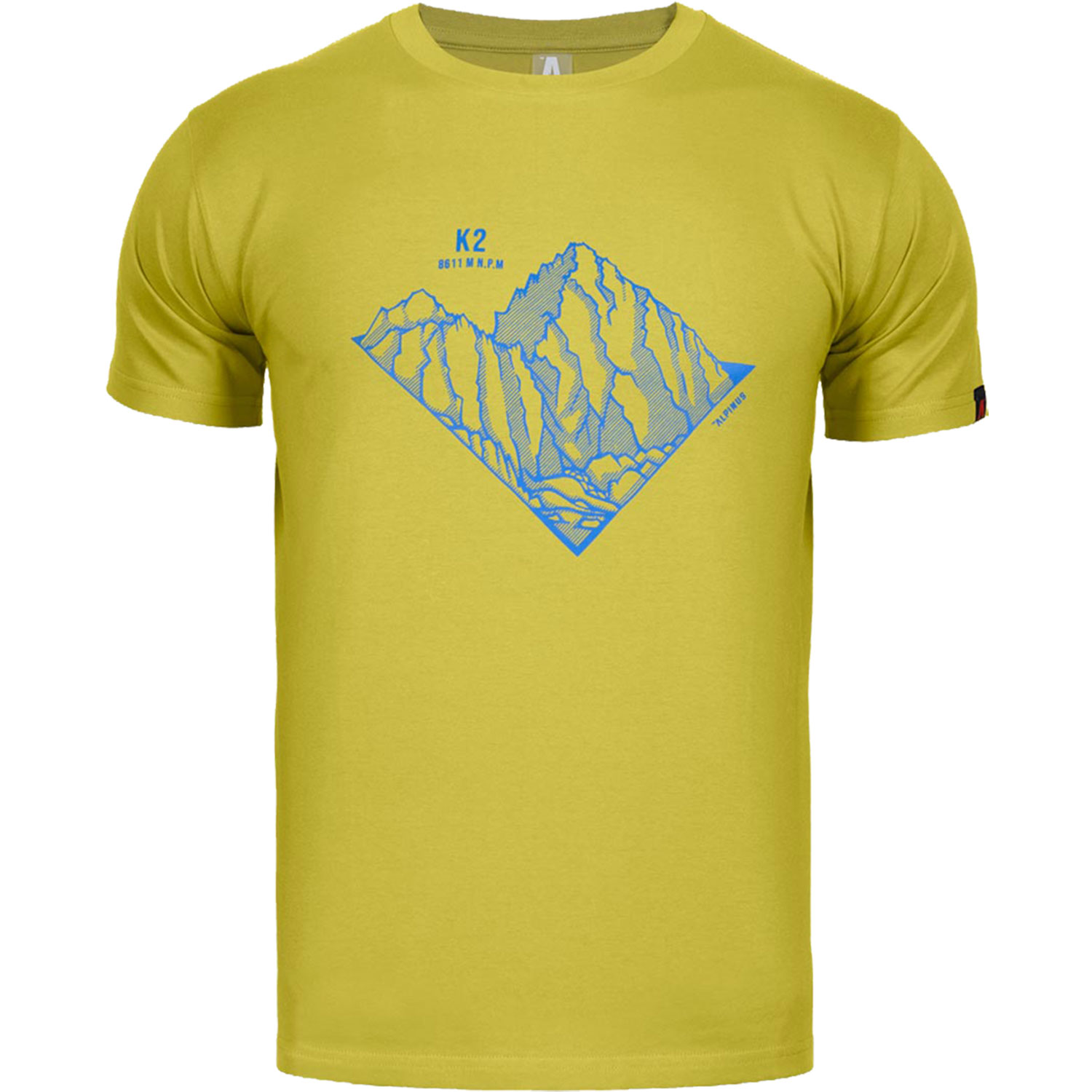 Koszulka męska Alpinus Skilbrum oliwkowa