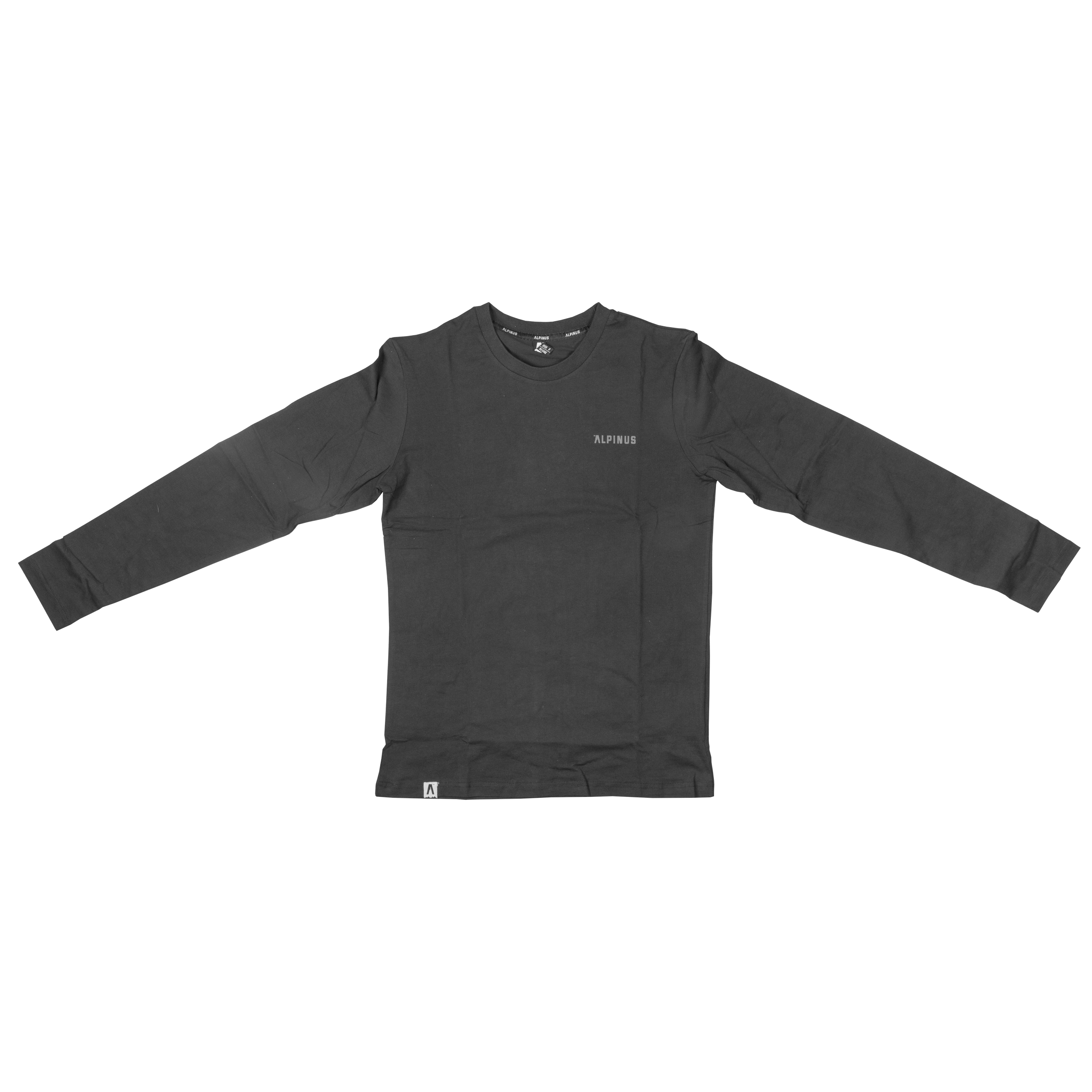 Koszulka męska Alpinus Breheimen długi rękaw czarna