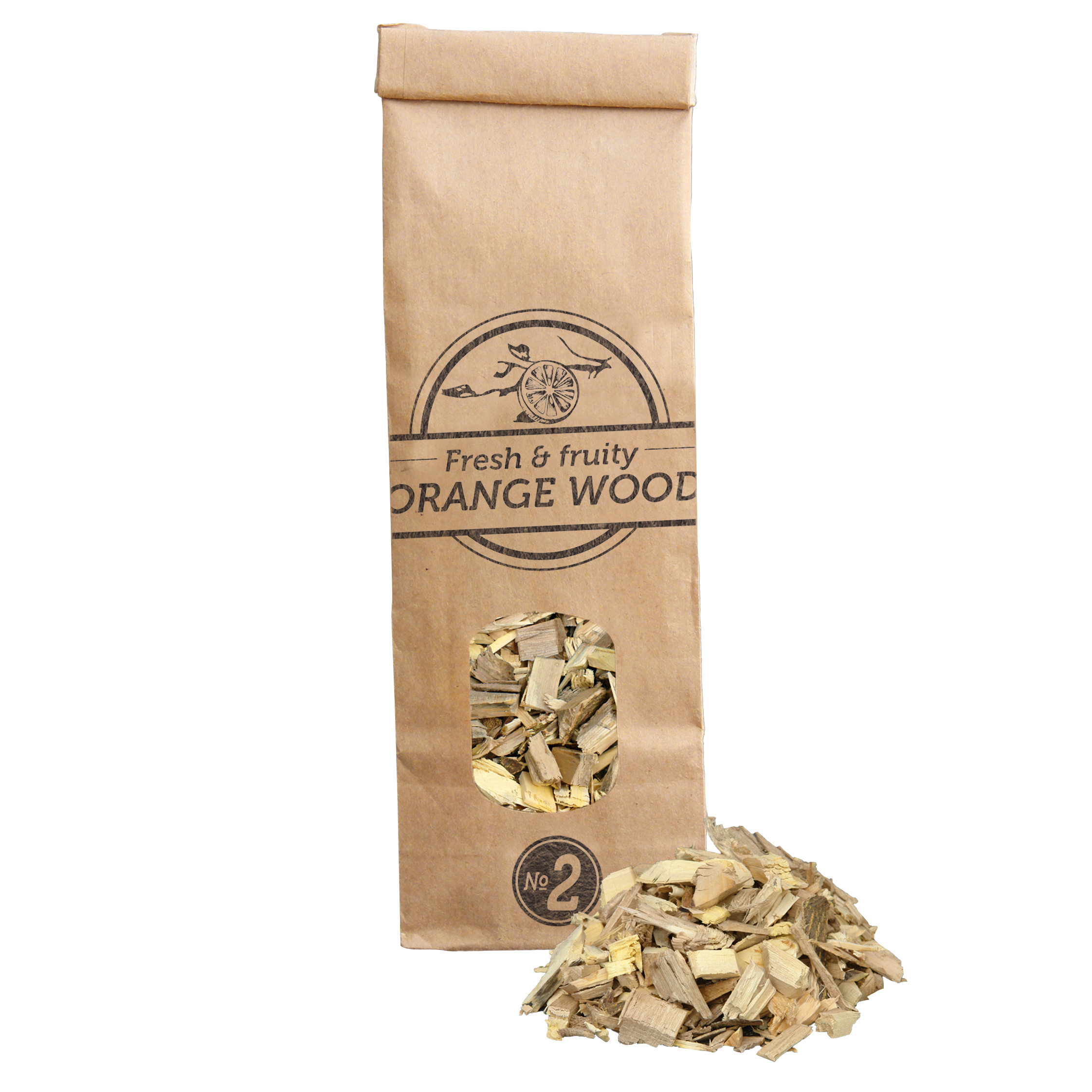 Smokey Olive Wood Pomarańczowe zrębki wędzarnicze No 2 500 ml