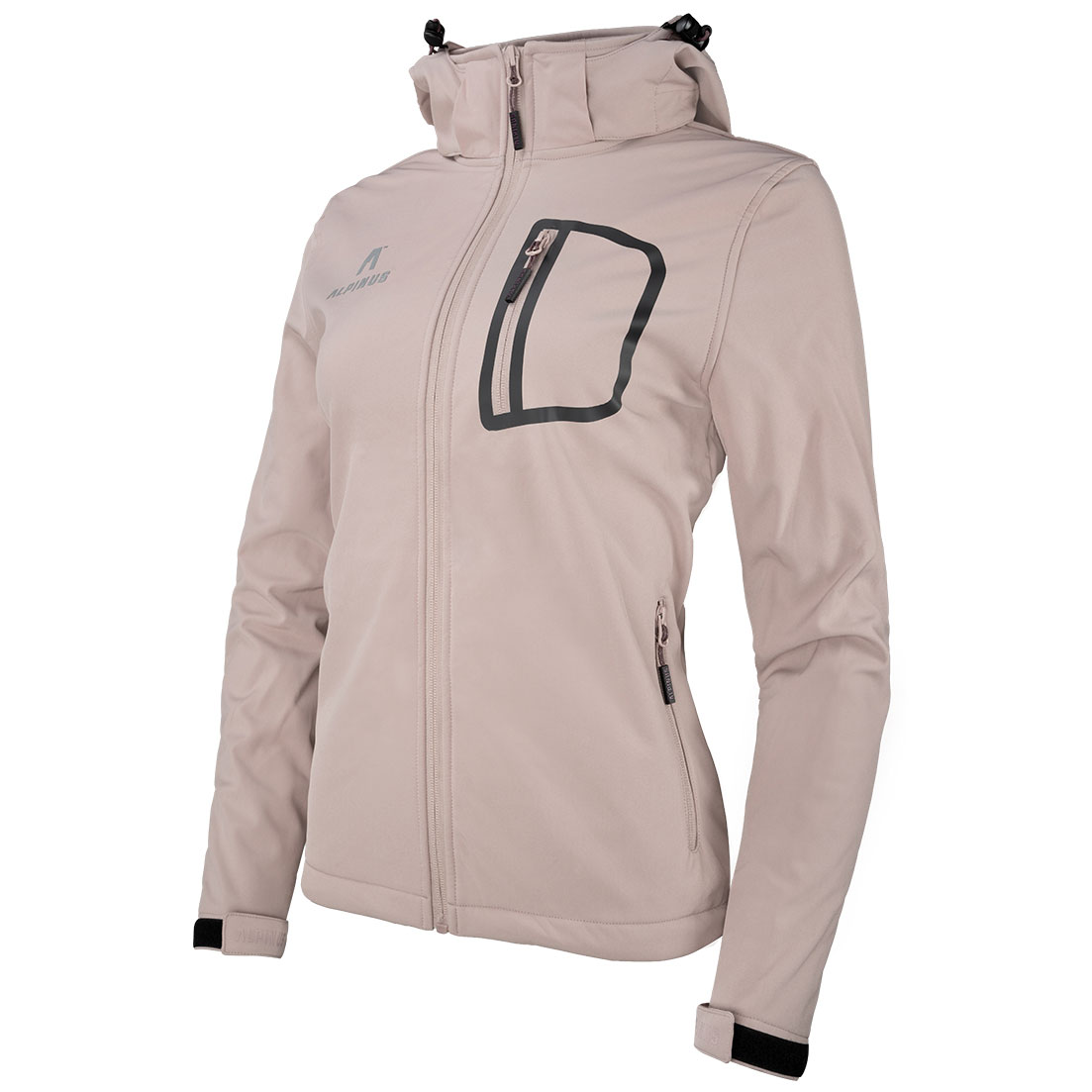 Kurtka damska Alpinus Softshell Bergamo pudrowy róż