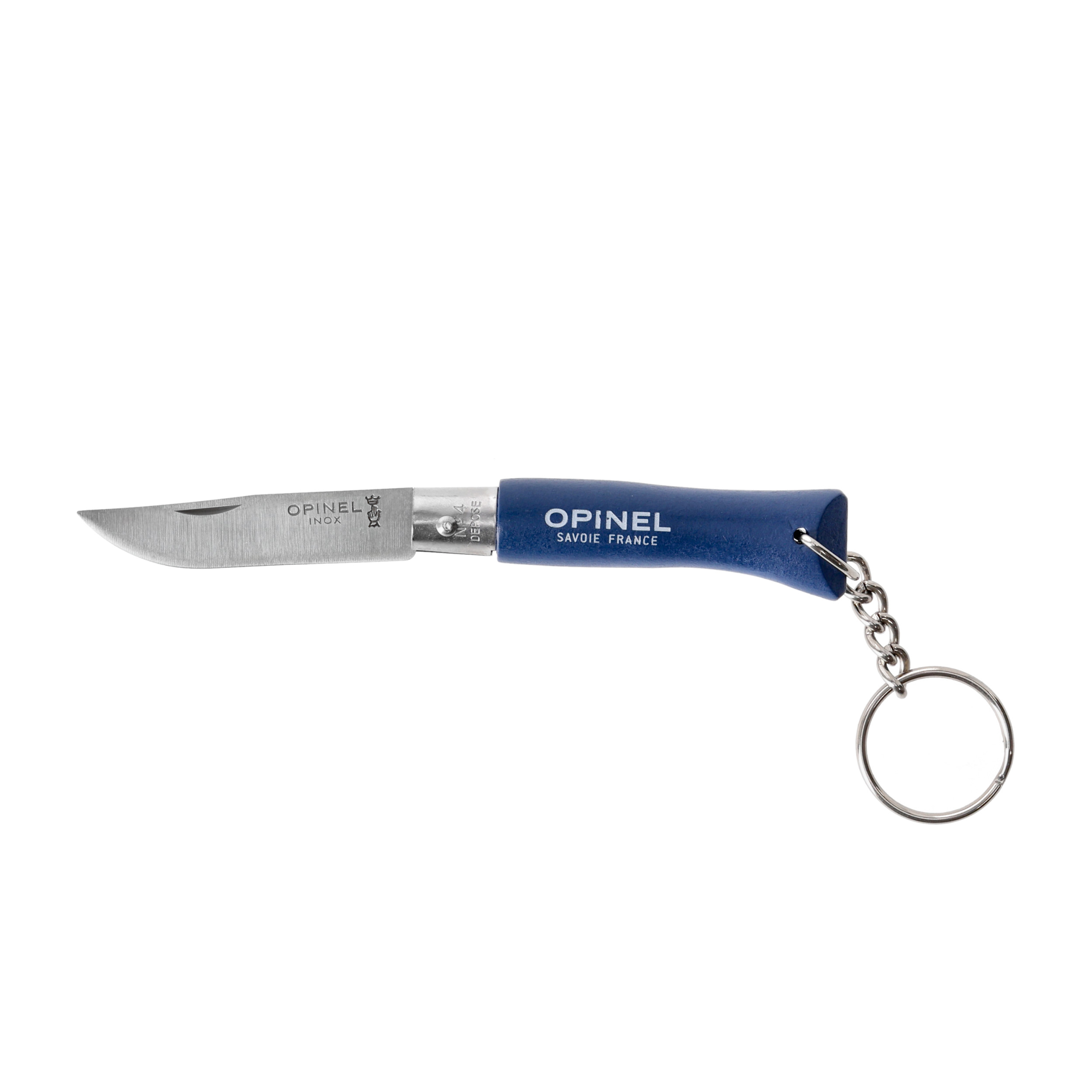 Nóż składany Opinel Colorama 04  brelok inox grab granatowy