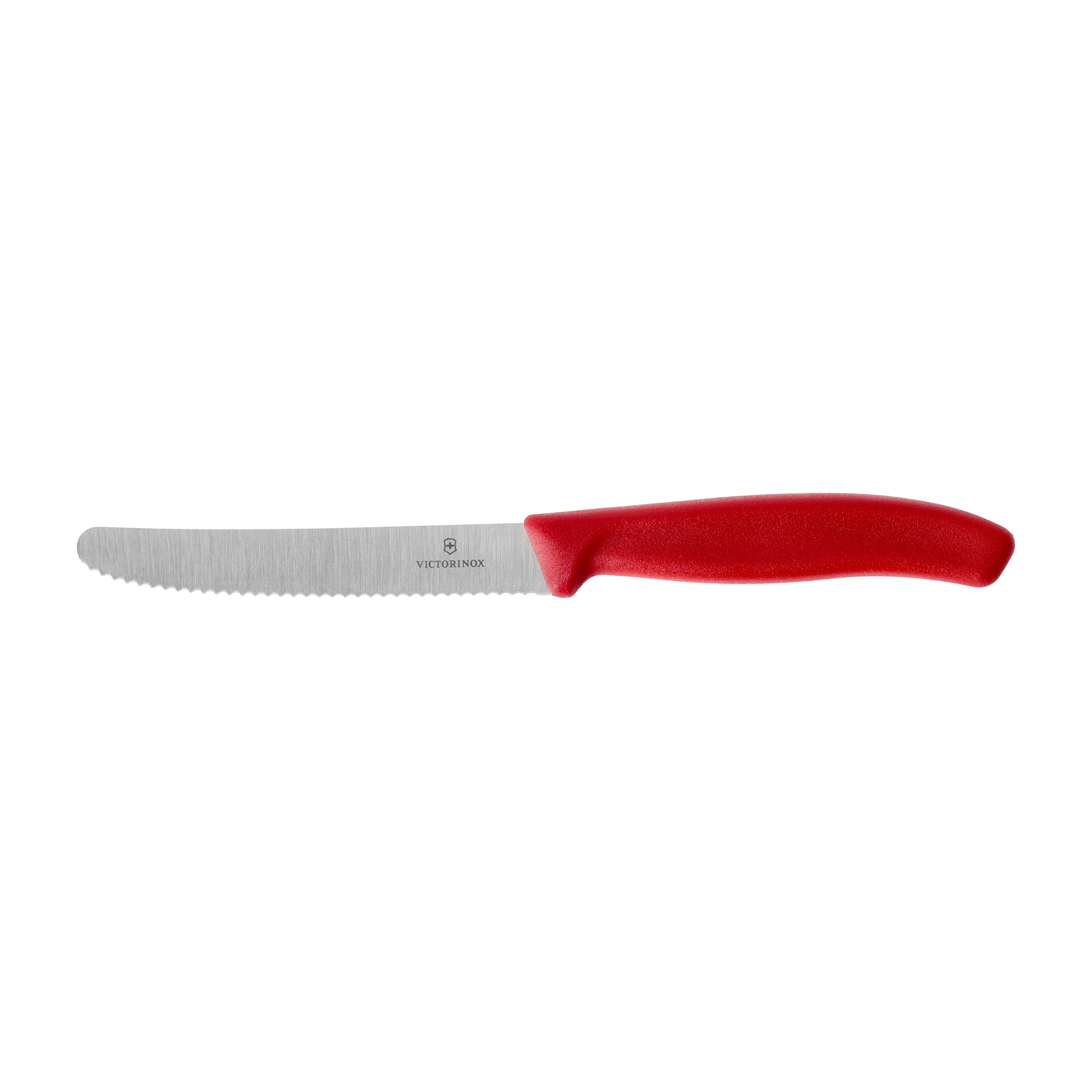 Nóż kuchenny Victorinox Swiss Classic 6.7831 ząbkowany z zaokrąglonym czubkiem czerwony