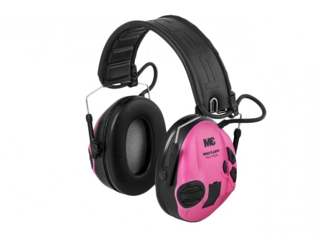Ochronniki słuchu aktywne 3M Peltor SportTac zielono-różowe