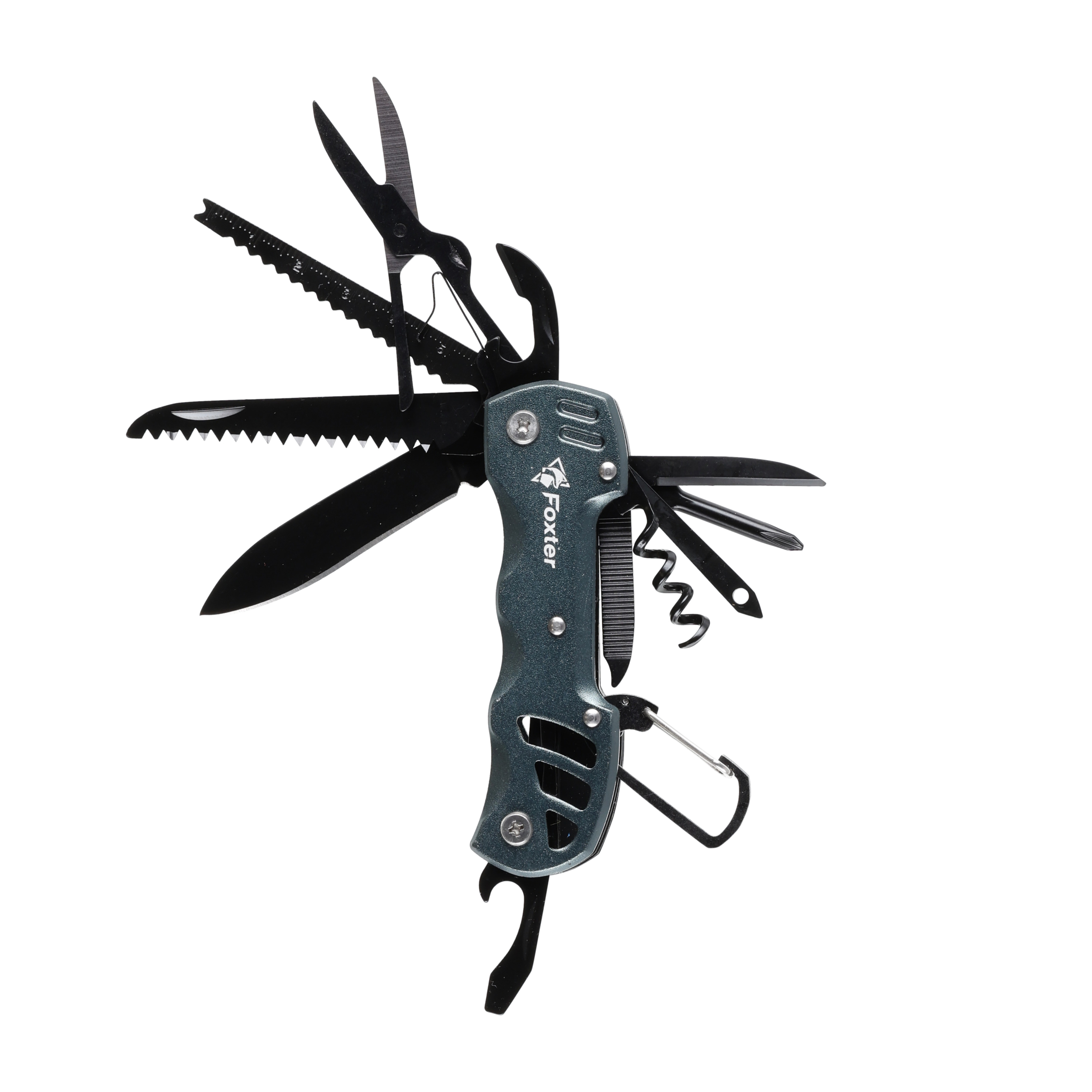 Multitool Foxter narzędzie wielofunkcyjne survival 13w1 szary