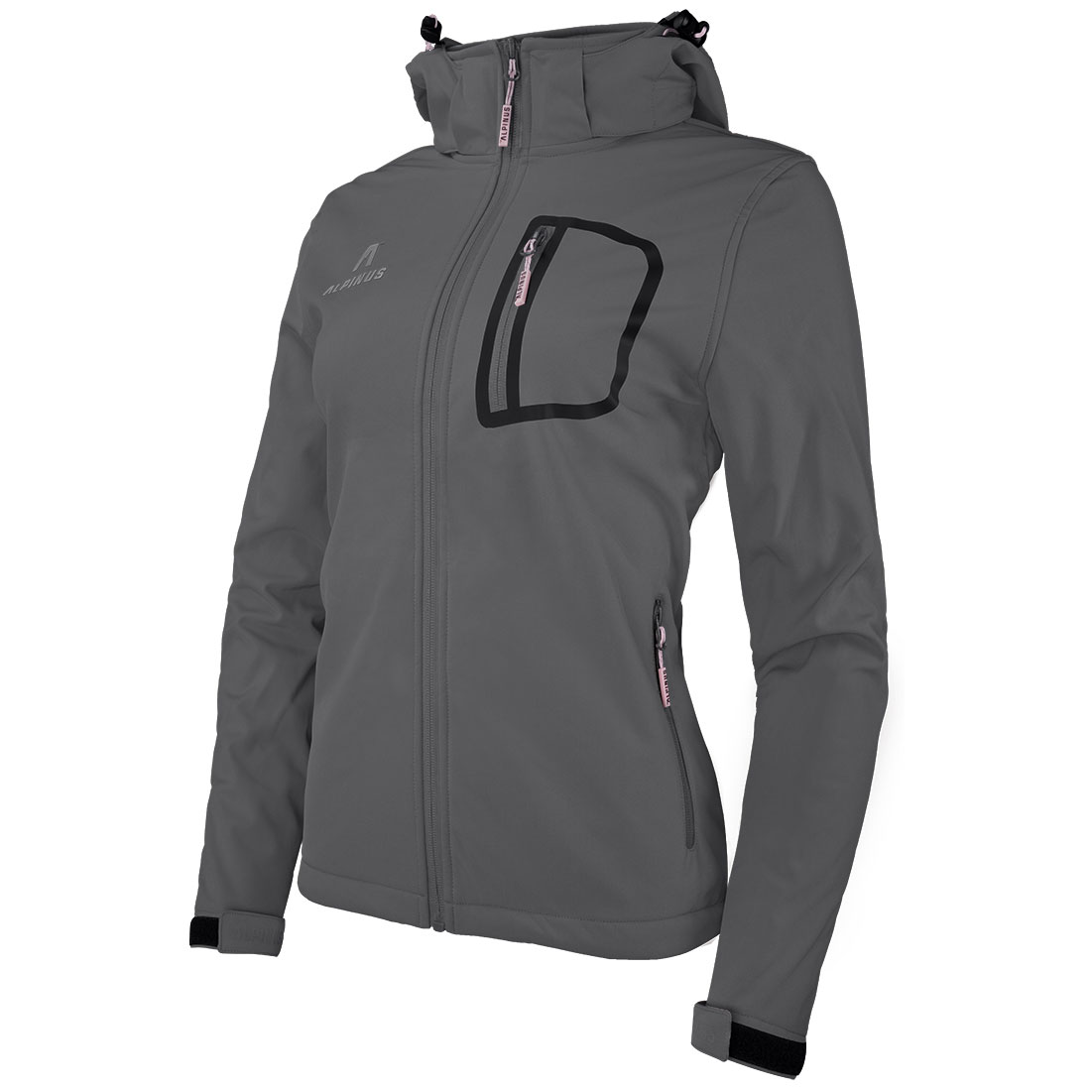Kurtka damska Alpinus Softshell Bergamo grafitowa