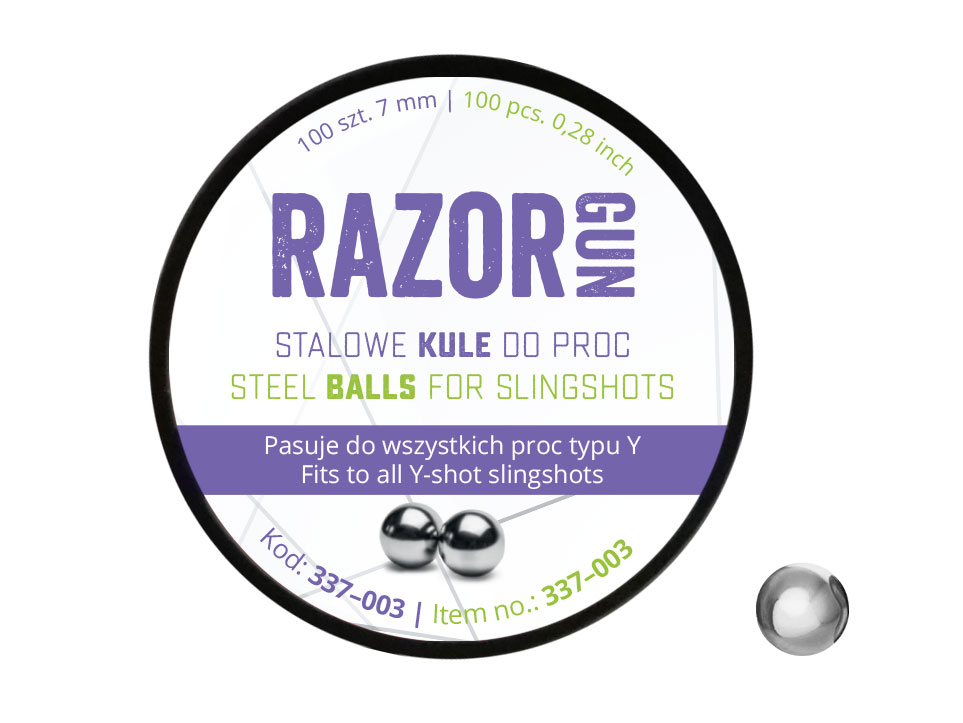 Kulki do procy RazorGun 7 mm 100 szt.