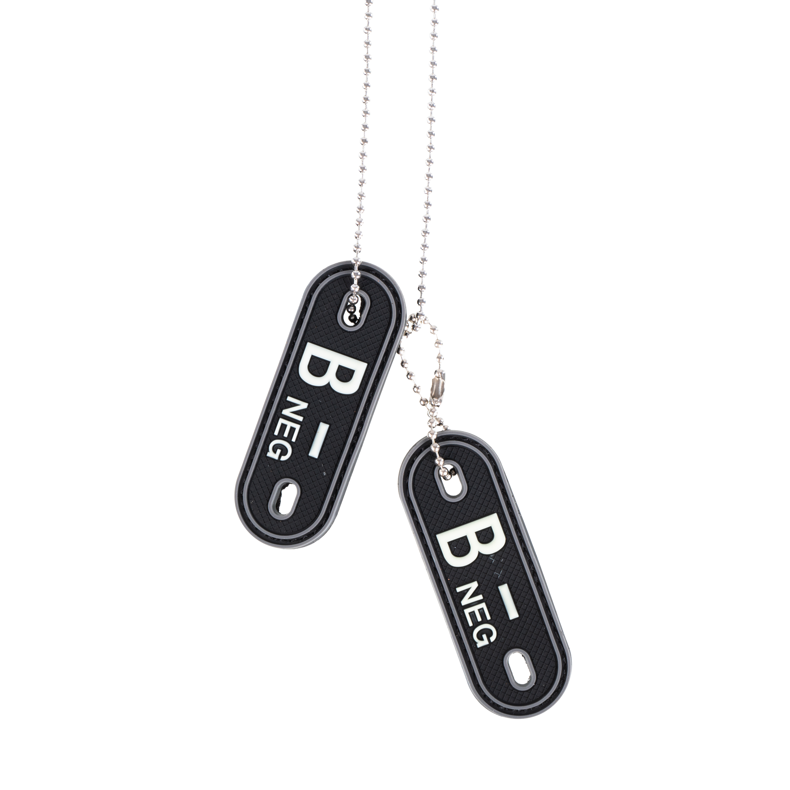 Nieśmiertelniki z grupą krwi z łańcuszkiem B-