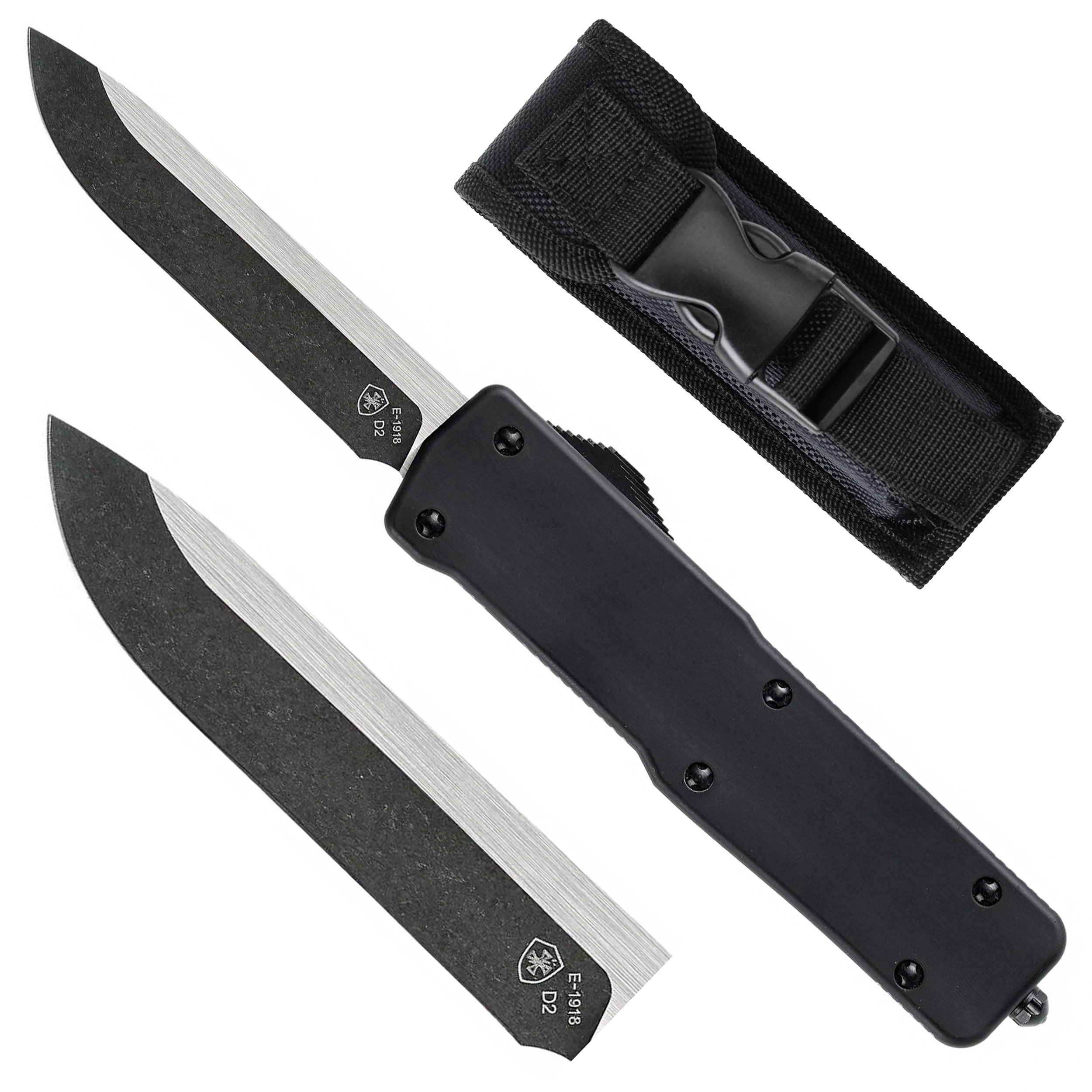 Nóż OTF Templar Knife Large Aluminium Black Rubber Drop Black