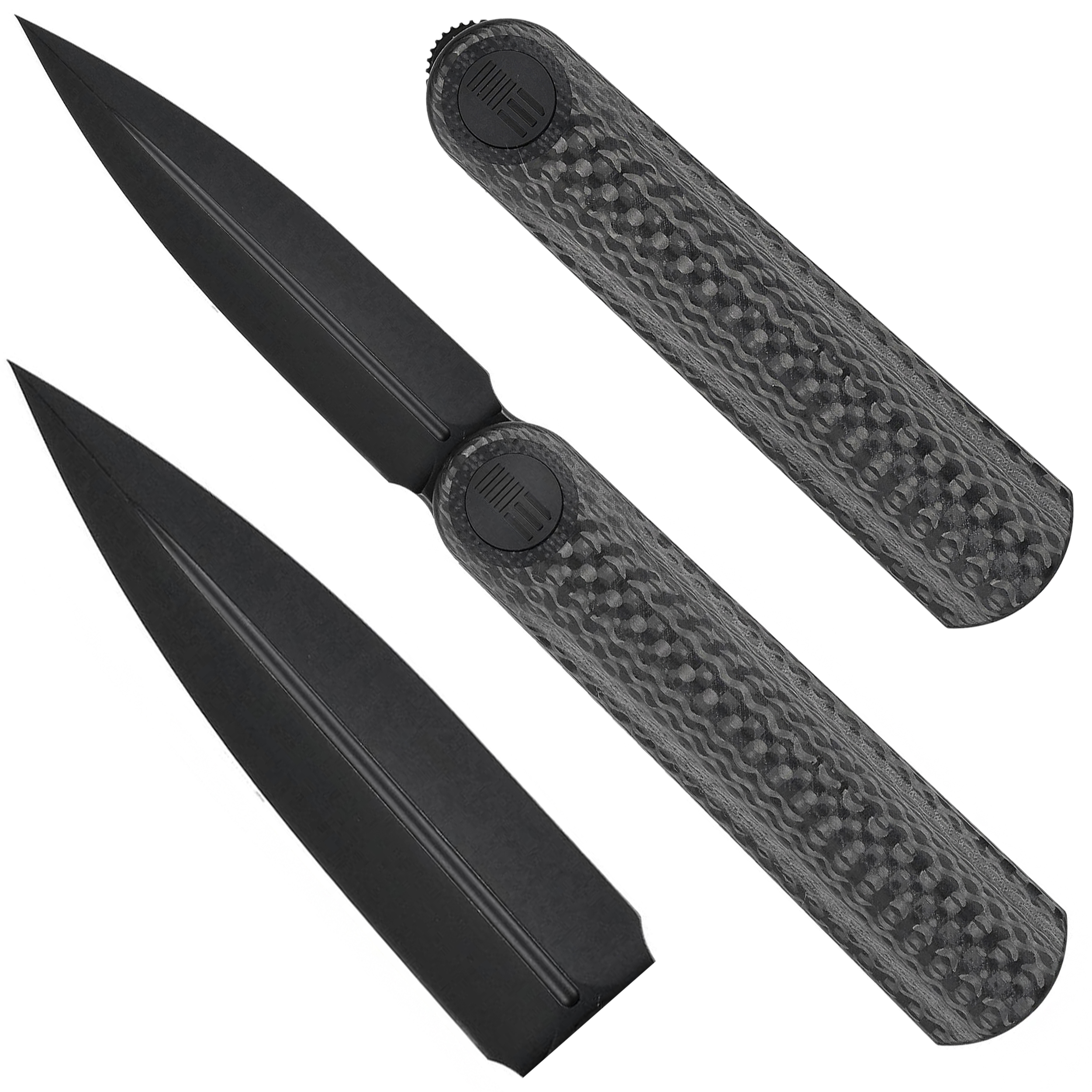 Nóż składany WE Knife Eidolon WE19074B-C twill carbon fiber