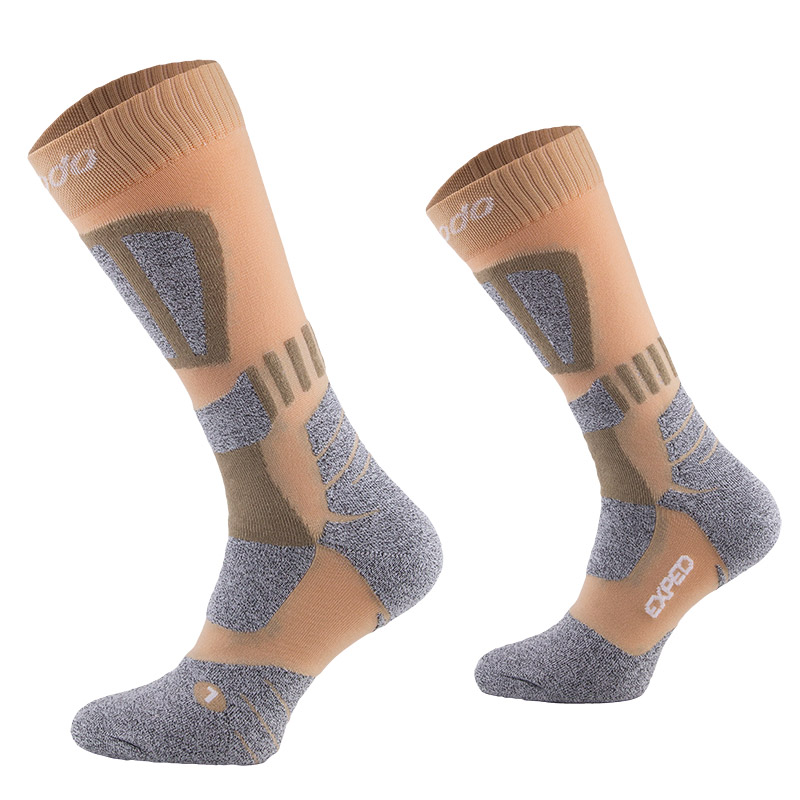 Skarpety Comodo Trekking STT beżowe