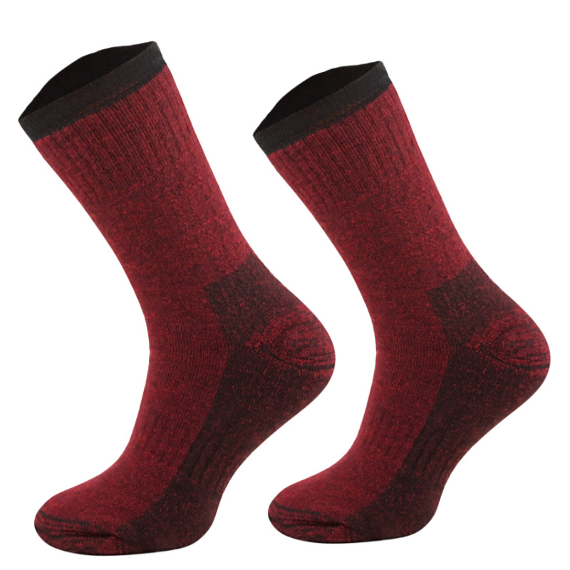 Skarpety Comodo Merino wool Trekker bordowe