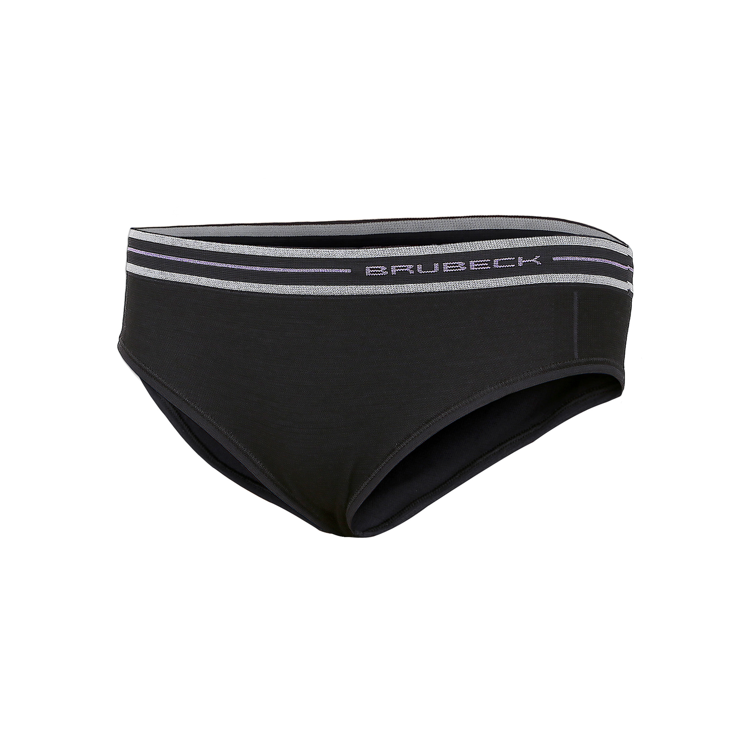 Majtki hipster Brubeck ACTIVE WOOL czarne