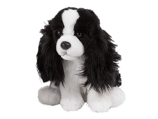 Maskotka Cavalier-King-Charles Nature De Brenne 32 cm czarno-biały