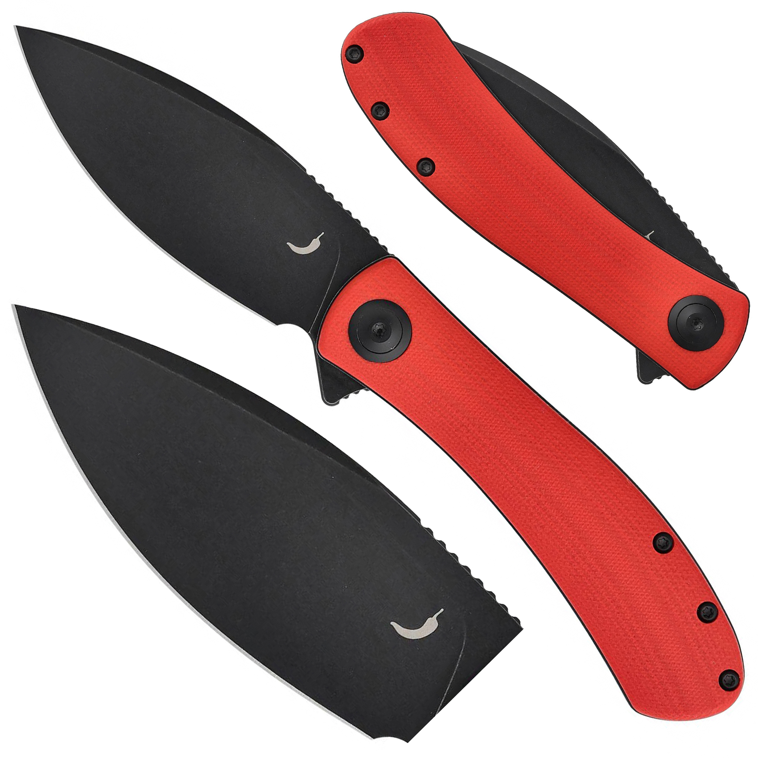 Nóż składany Trollsky Knives Mandu czerwony G10