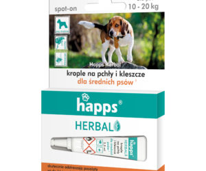 Krople Happs przeciw pchłom i kleszczom pies 10 - 20 kg