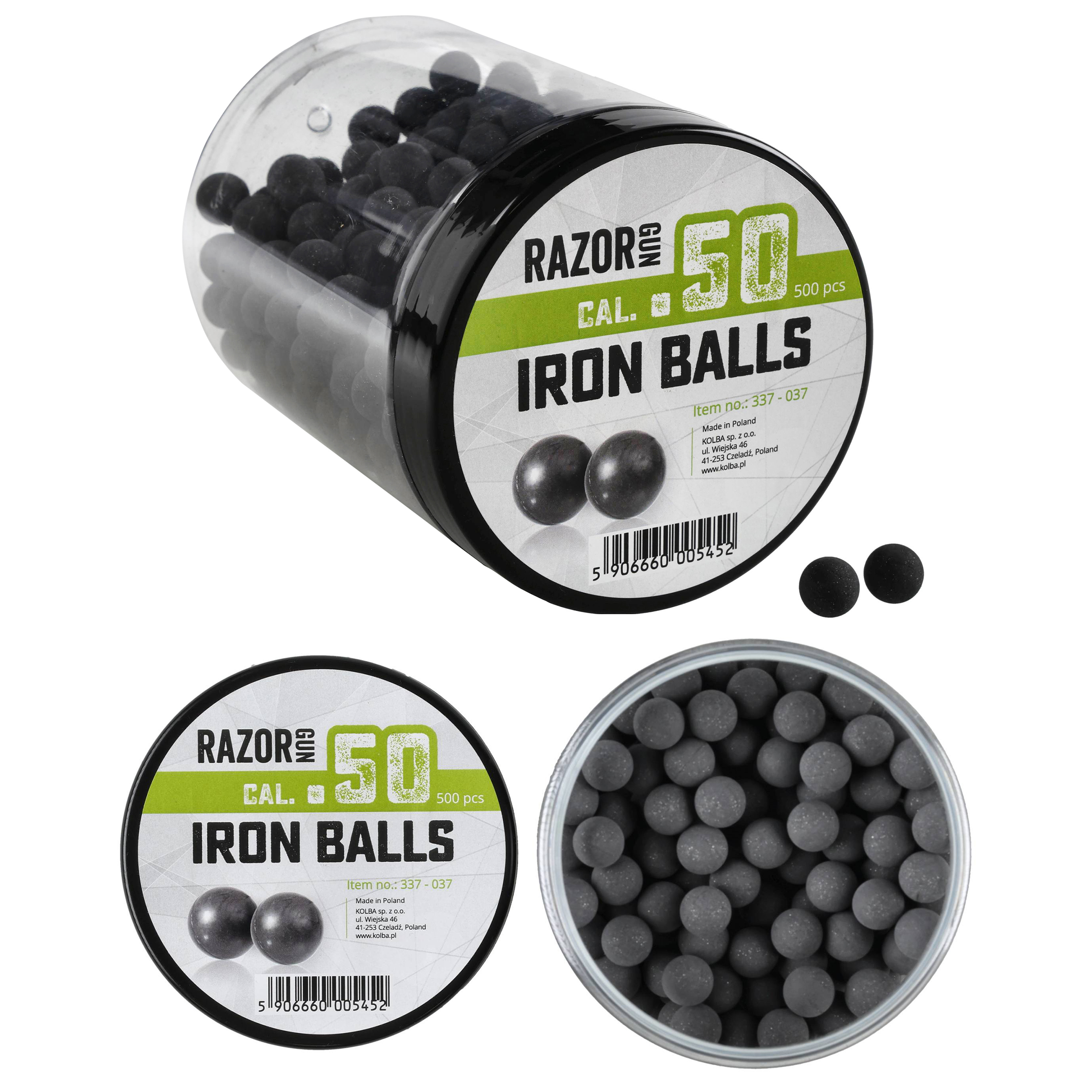 Kule metalowo-gumowe RazorGun 50 kal. .50 / 500 szt. do Umarex HDR50