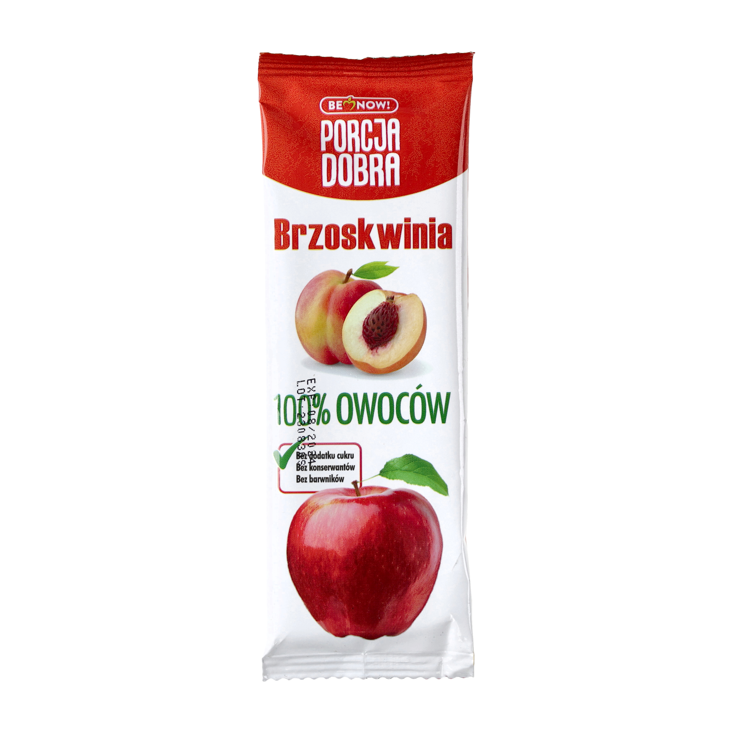 Przekąska Porcja Dobra jabłkowo-brzoskwiniowa 16g