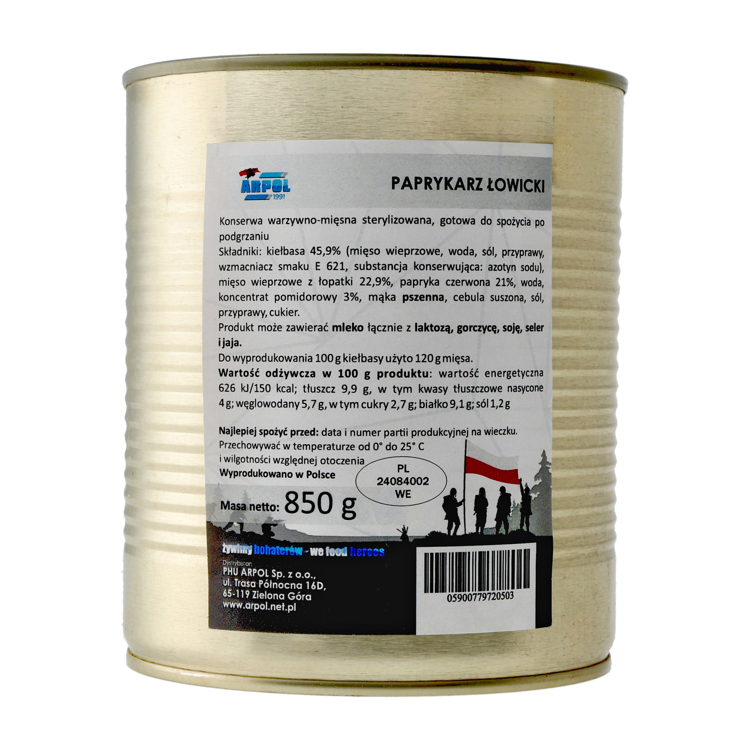 Paprykarz Arpol łowicki 850 g