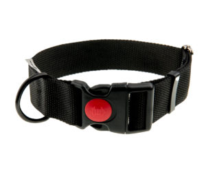 Obroża z taśmy 4wild 40 mm 39-61 cm czarna