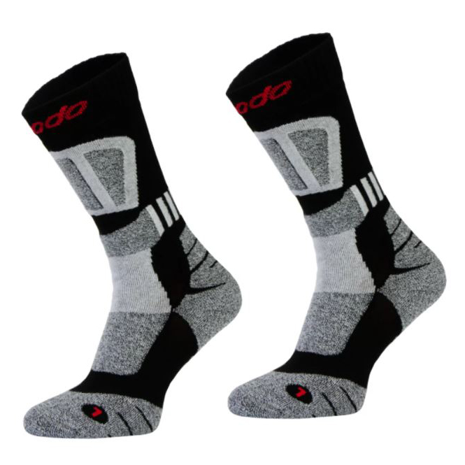 Skarpety techniczne Comodo trekingowe czarno-białe