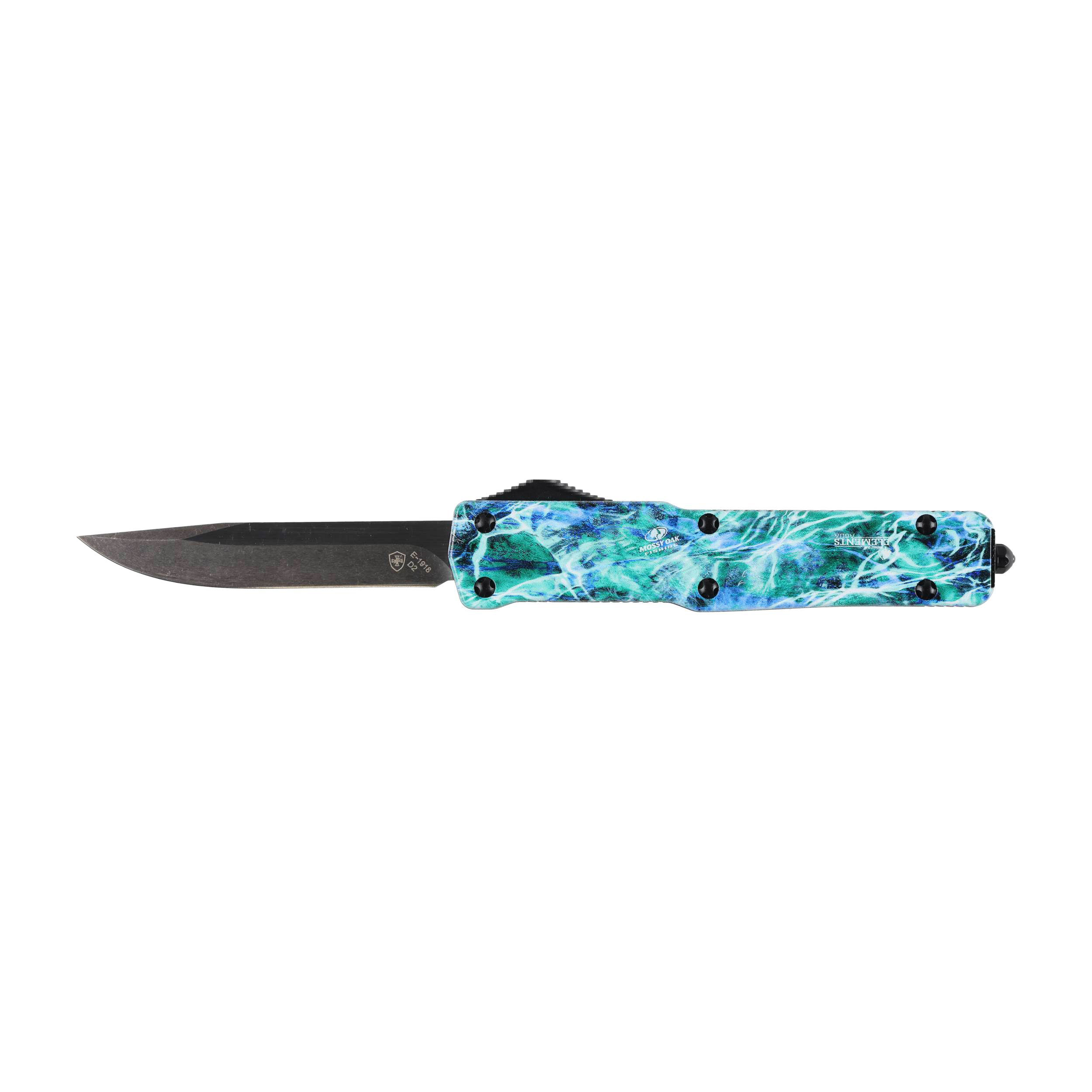 Nóż OTF Templar Knife Slim Aluminium Mossy Oak Element Aqua Drop Black