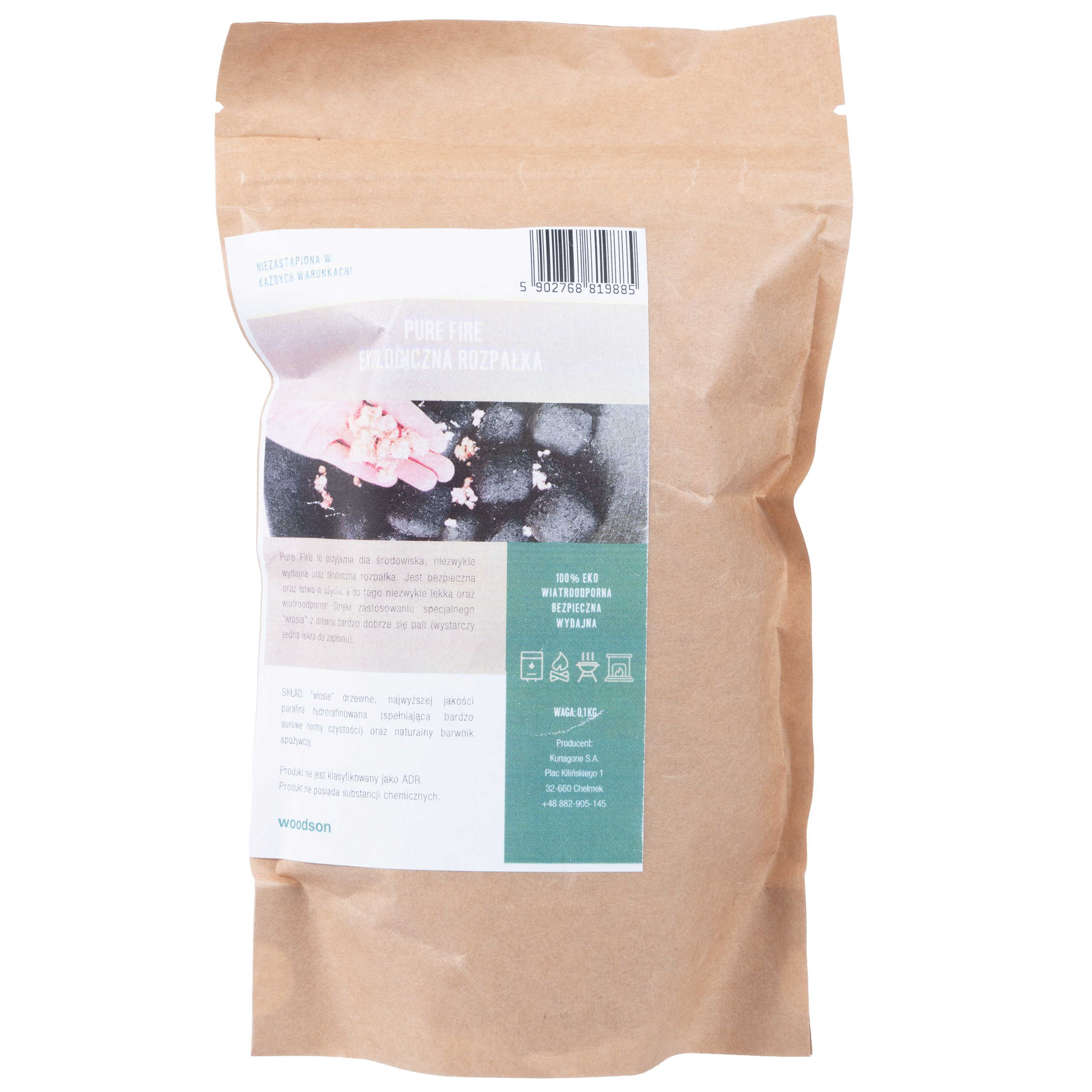 Rozpałka eko Woodson 0,1 kg