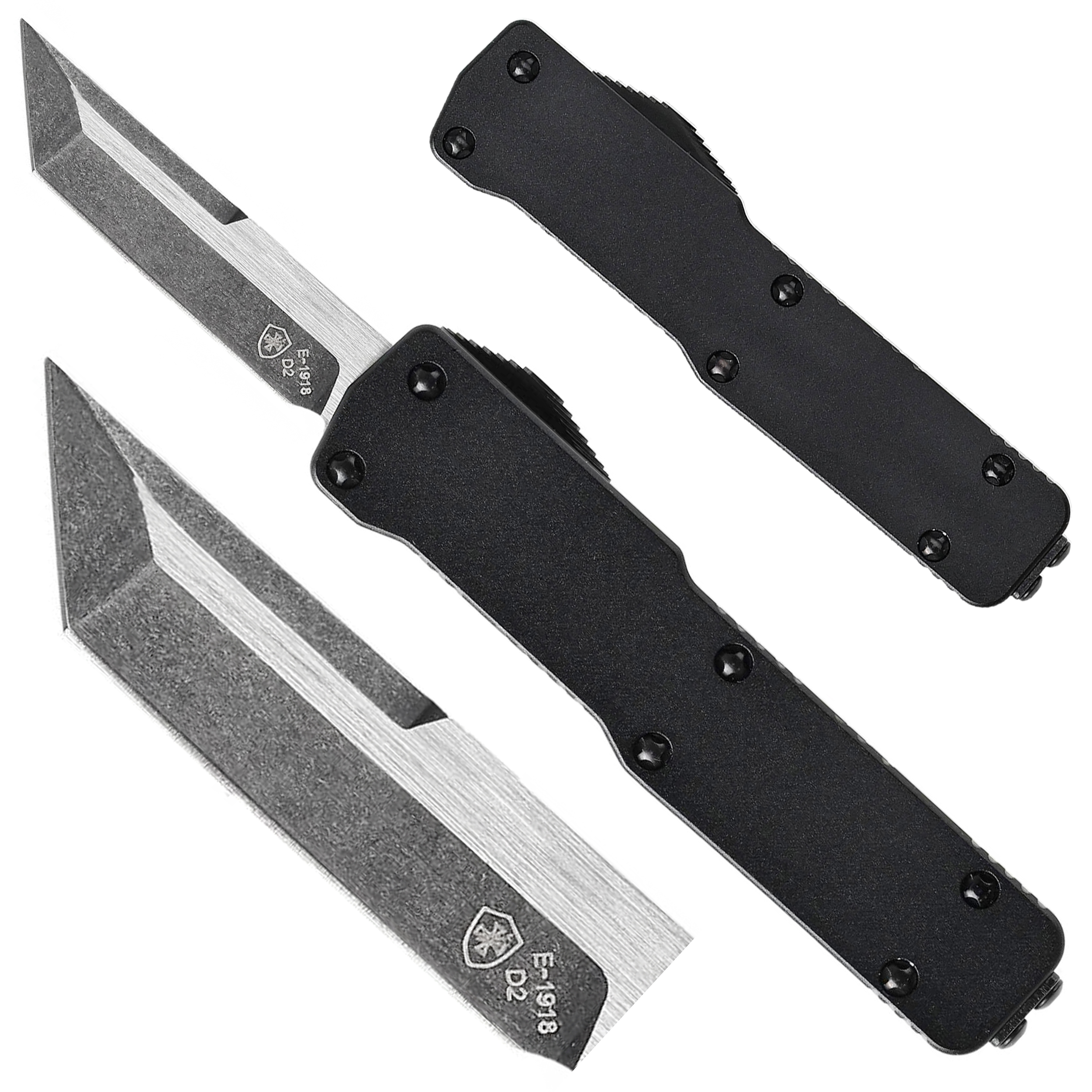 Nóż OTF Templar Knife Cali Legal Aluminium Anodized Black Tanto Black