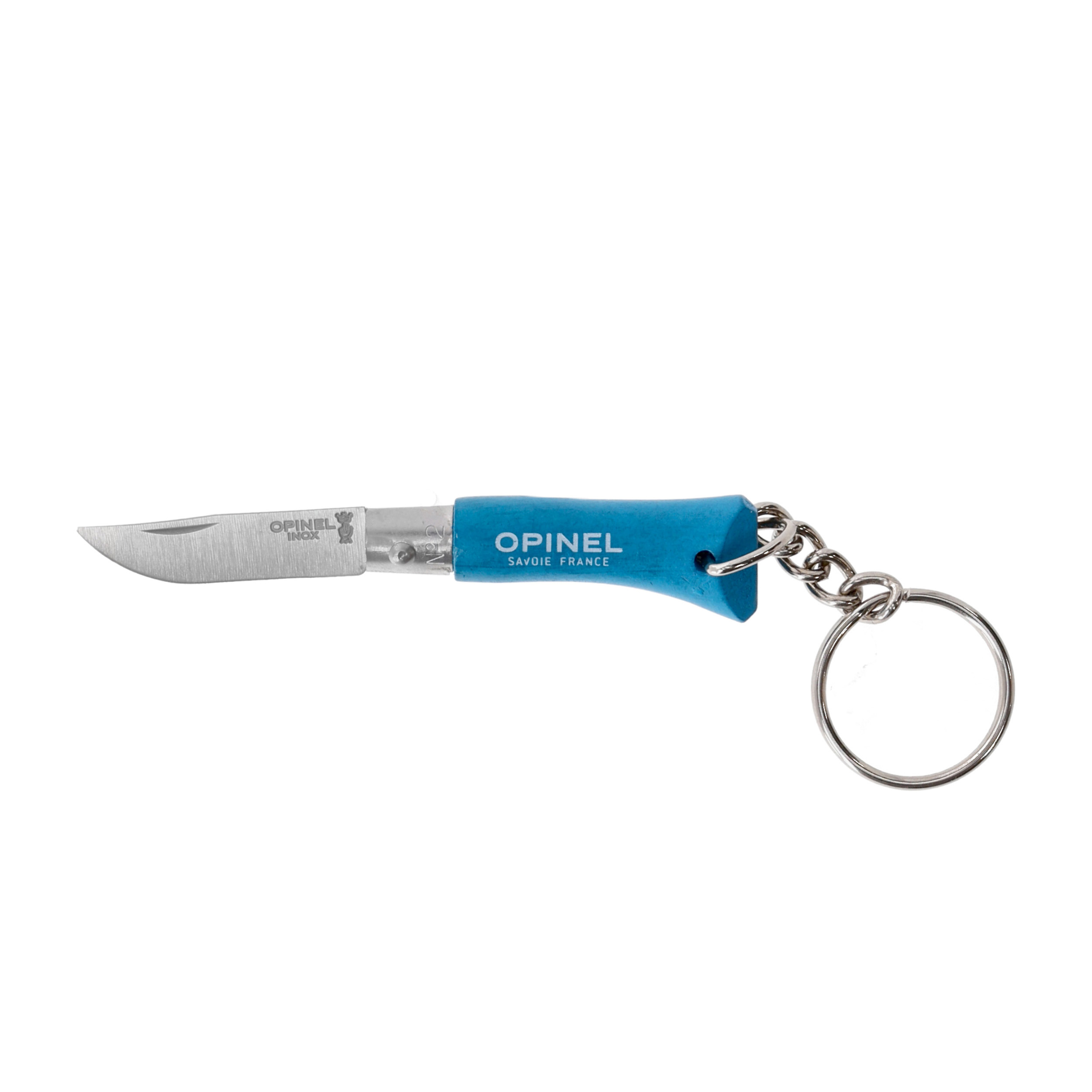Nóż składany Opinel Colorama 02 brelok inox grab niebieski