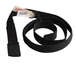 Pasek antykradzieżowy ze schowkiem Pacsafe CashSafe czarny