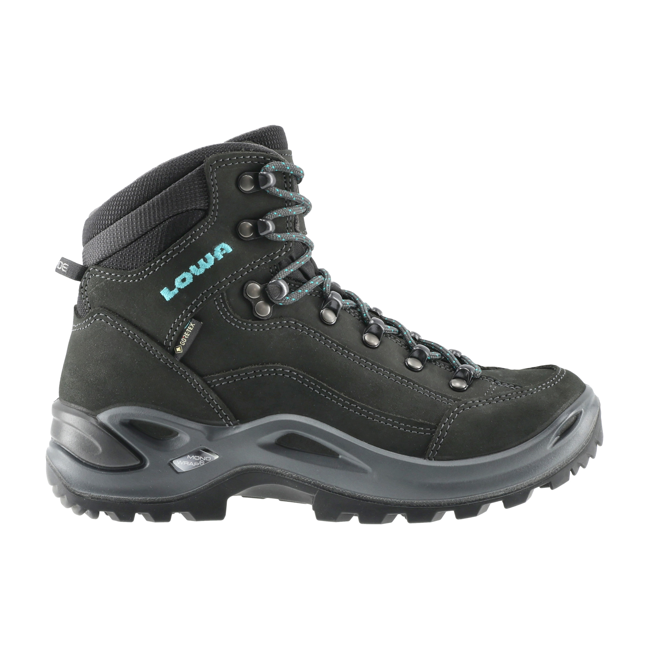 Buty damskie LOWA Renegade GTX mid WS czarno/turkusowe