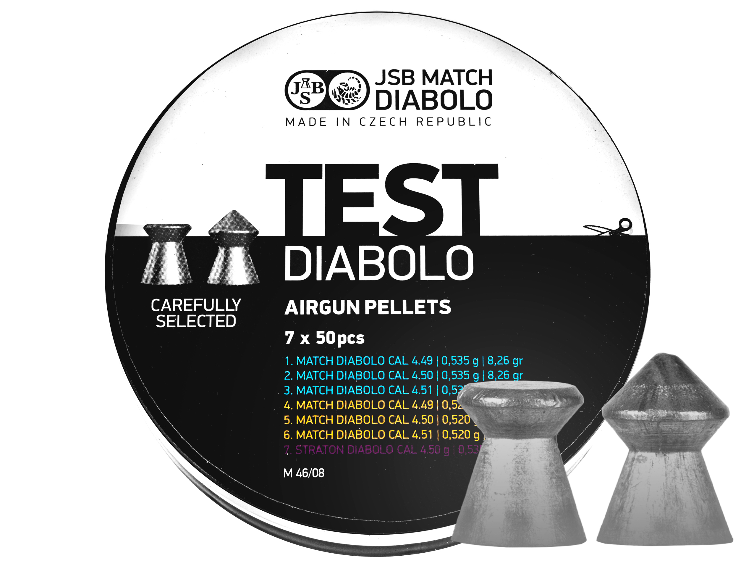 Śrut diabolo JSB Tester Match LG 4,49-4,51 mm 350 szt. 0,520-0,535 g