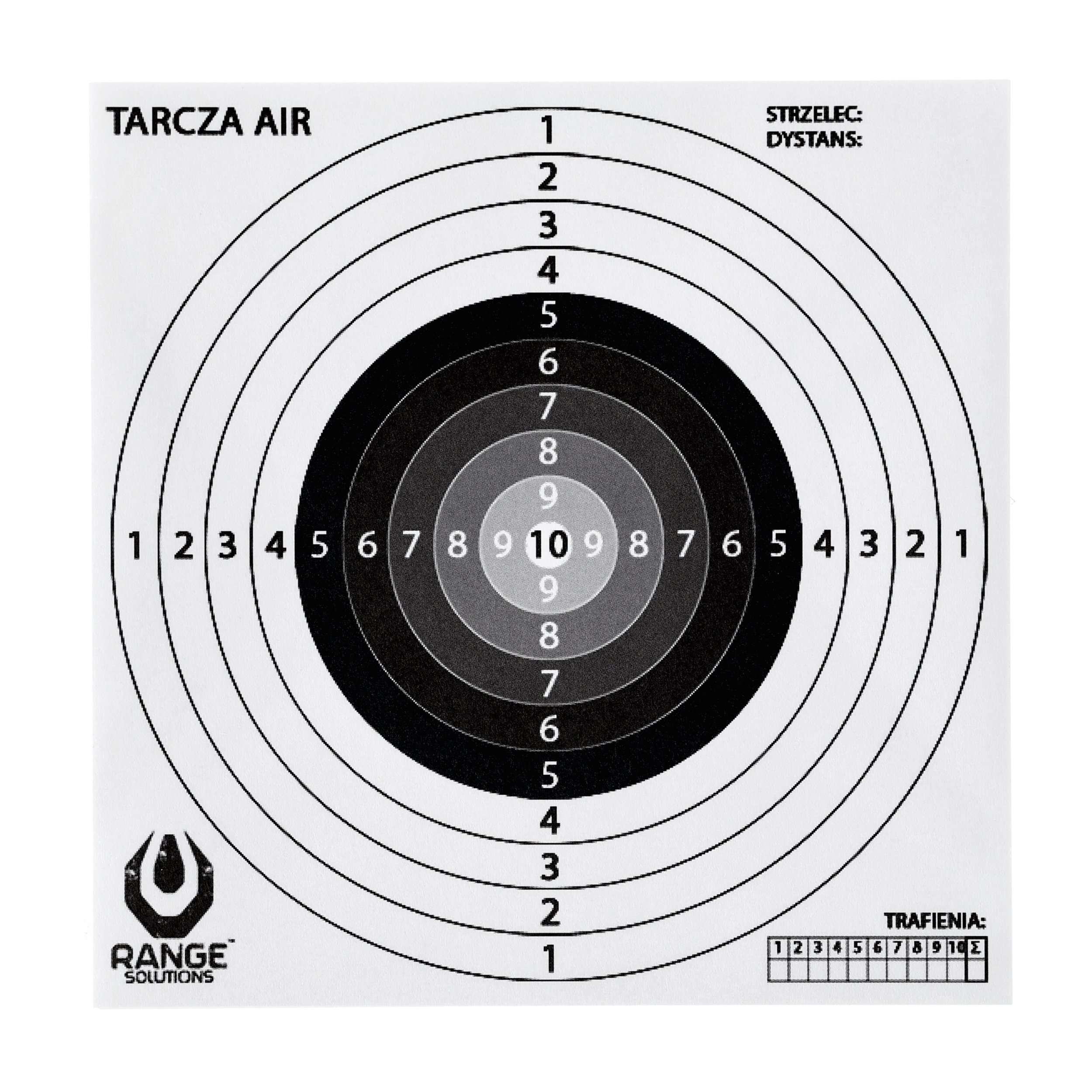 Tarcze do wiatrówki Range Solutions AIR 14x14 100szt.
