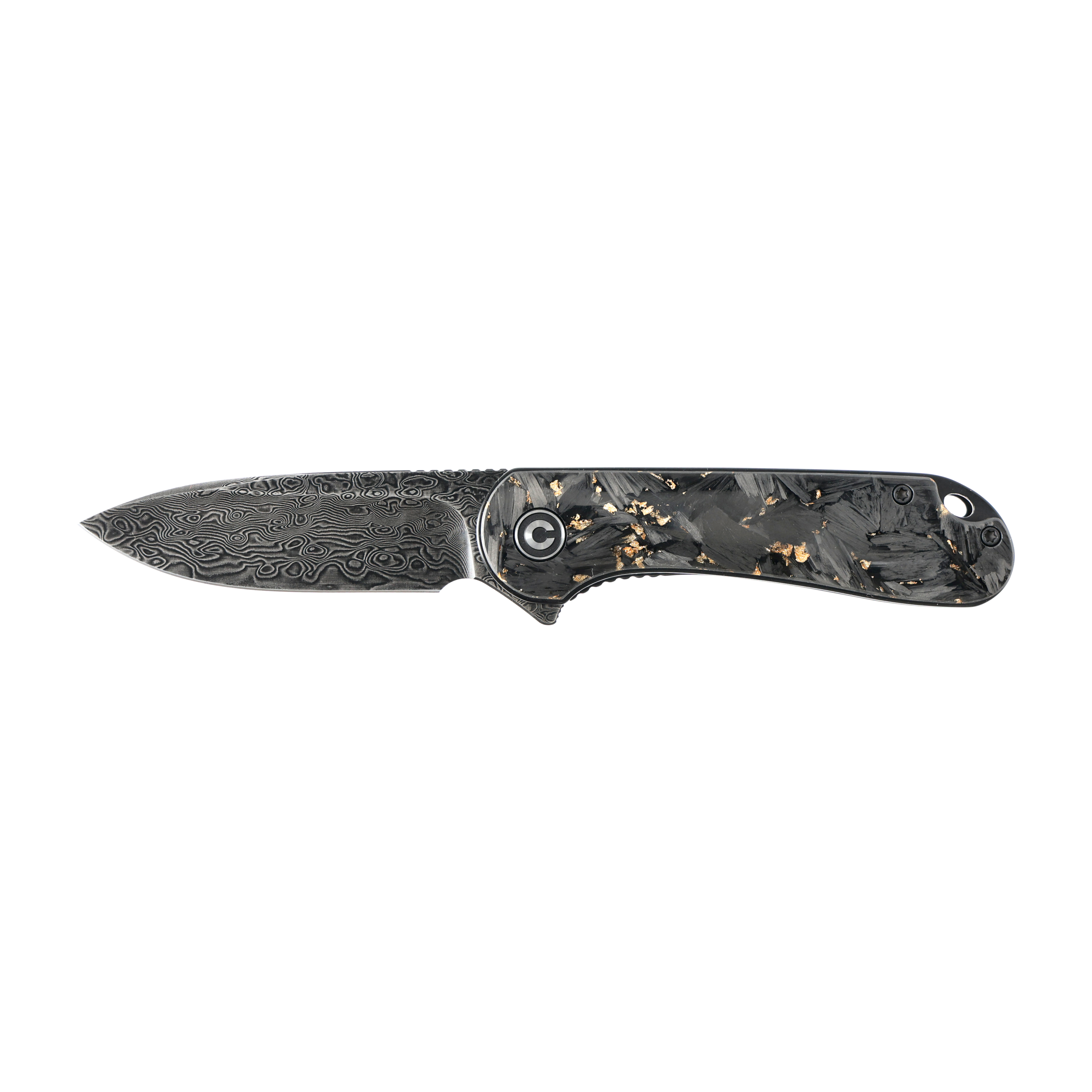 Nóż składany Civivi Elementum C907C-DS1 shredded carbon fiber / golden  black