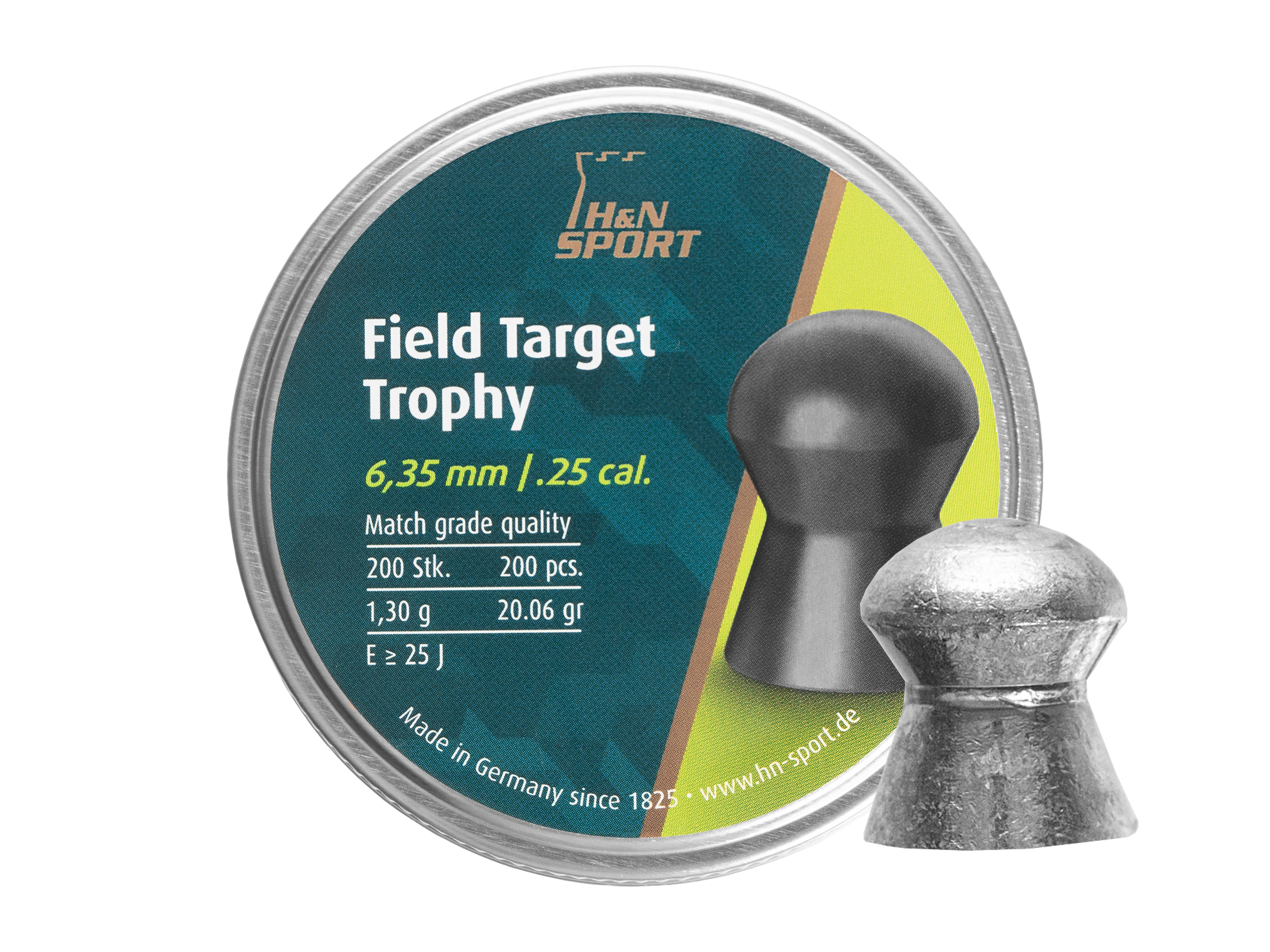 Śrut diabolo H&N Field Target Trophy 6,35 mm 200 szt.