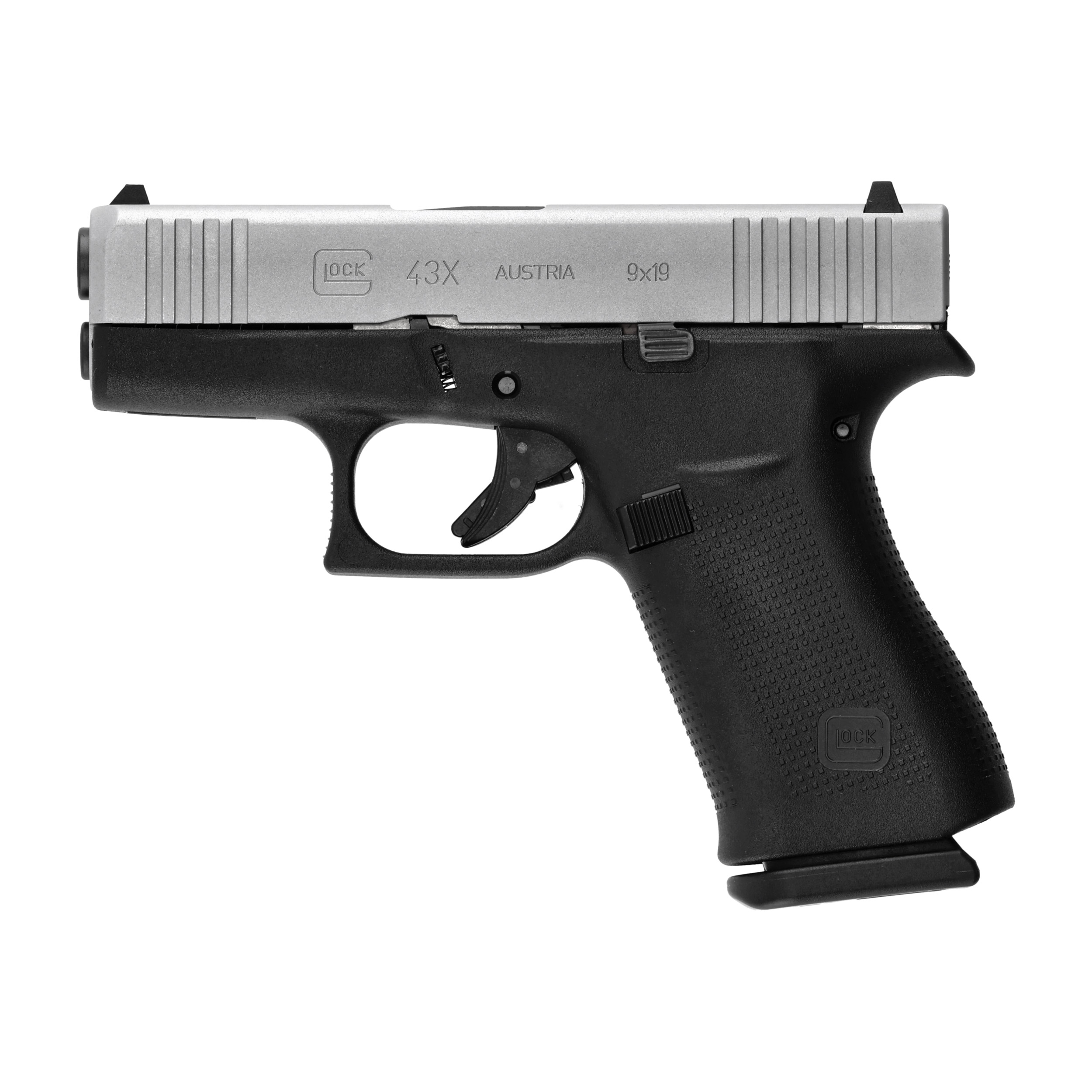 Pistolet Glock 43X Silver kal. 9x19 mm para